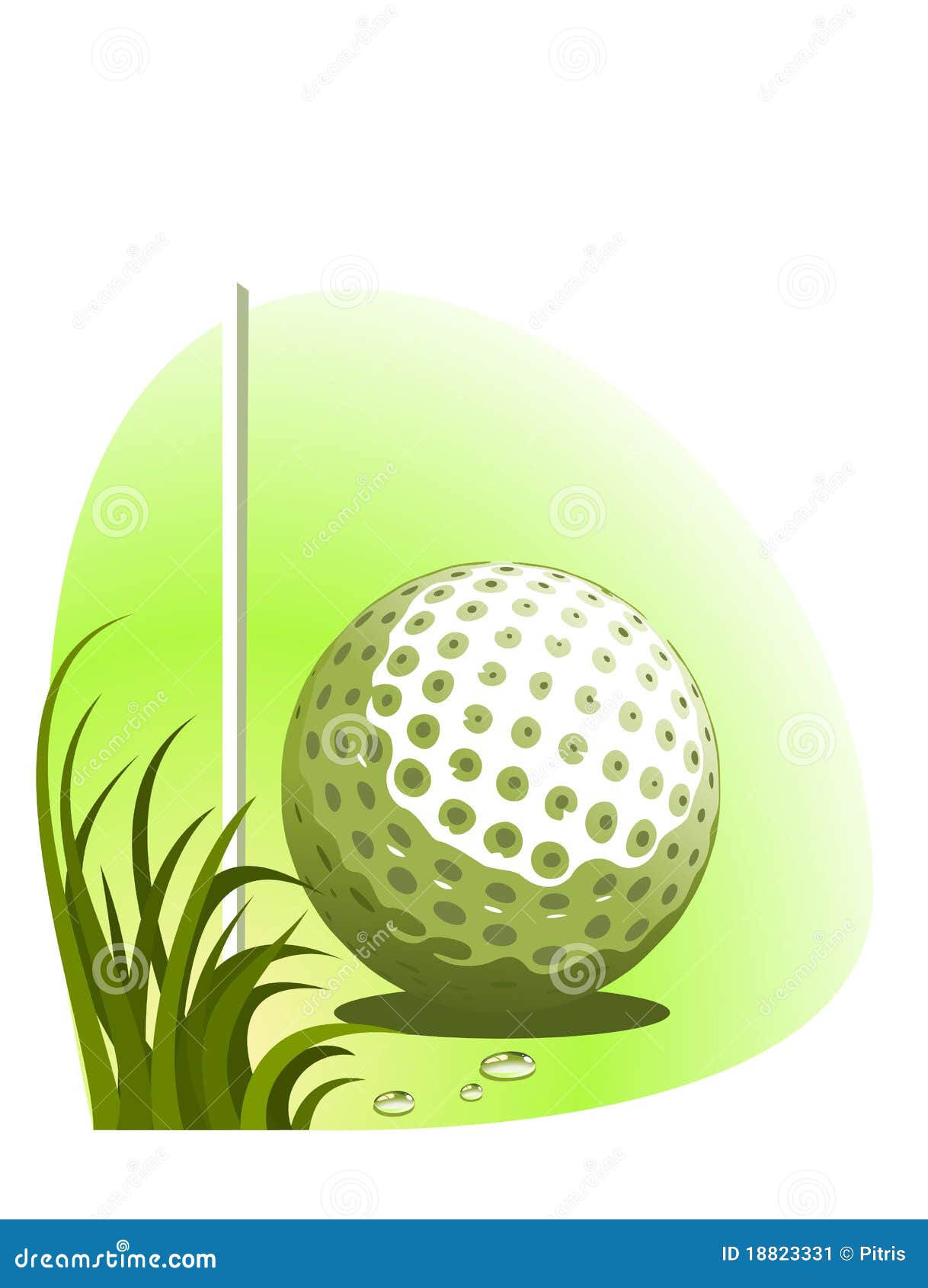 Vector Golf Background Stock Image - Image: 18823331