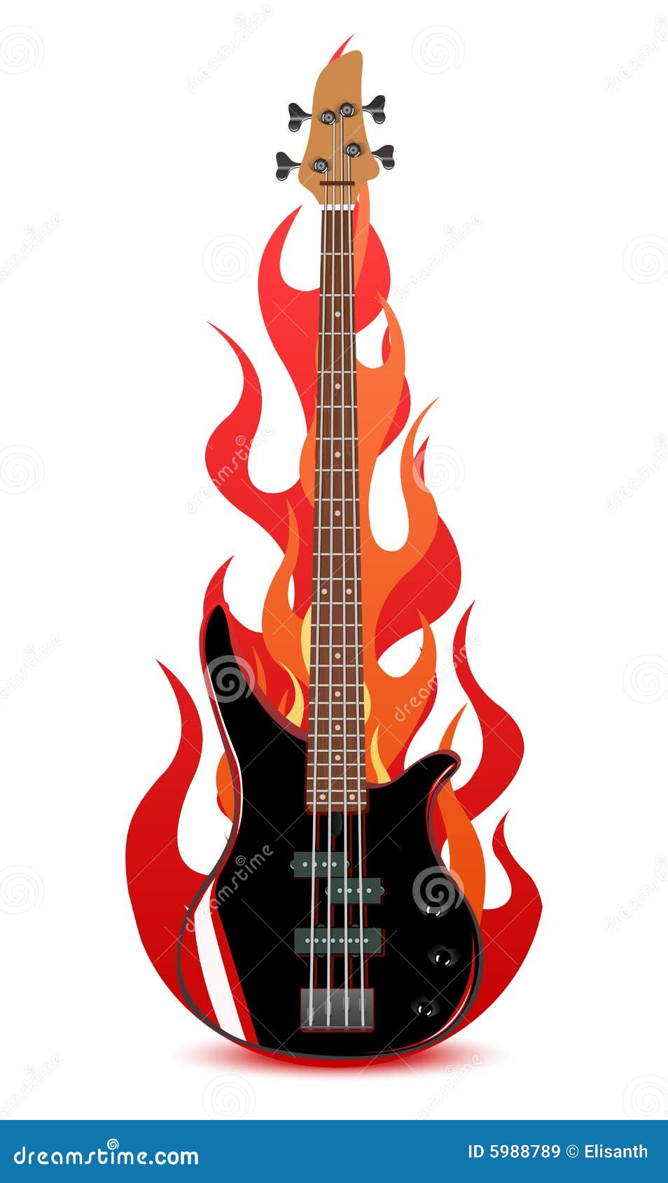 Bass Guitar Vector