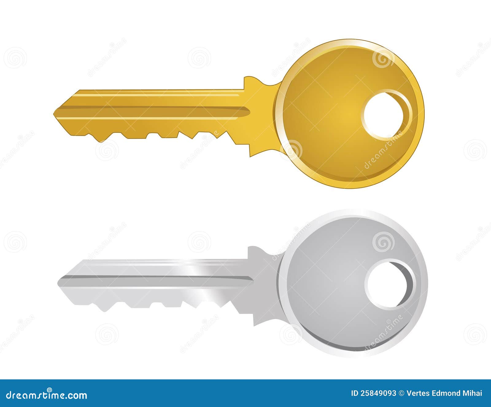 Vector Illustration Of Key Stock Photos - Image: 25849093