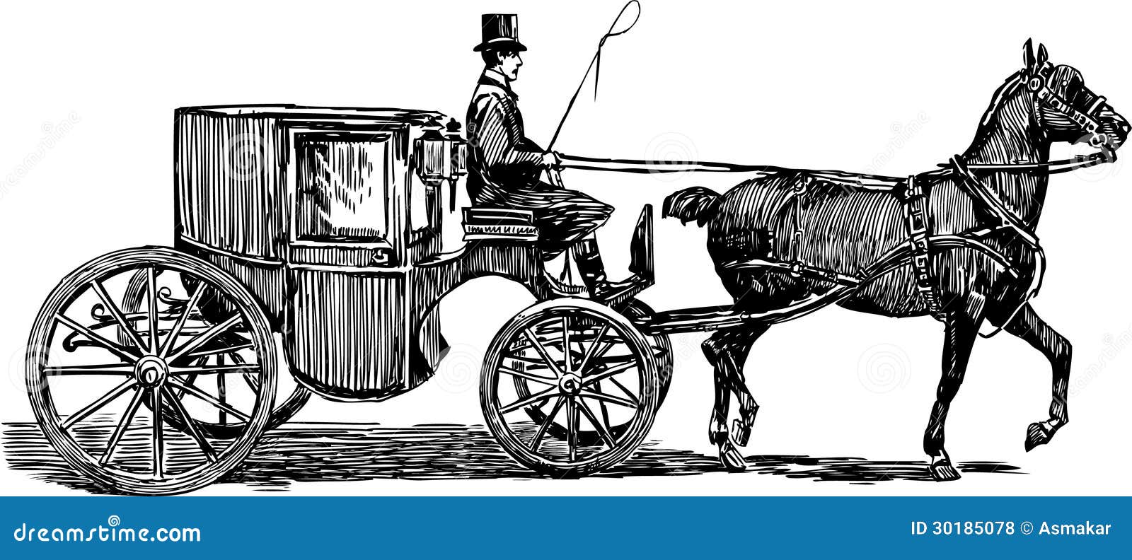 horse and cart clipart - photo #44