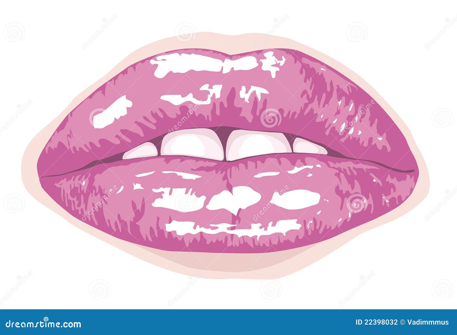 Vector Lips Stock Photography - Image: 22398032