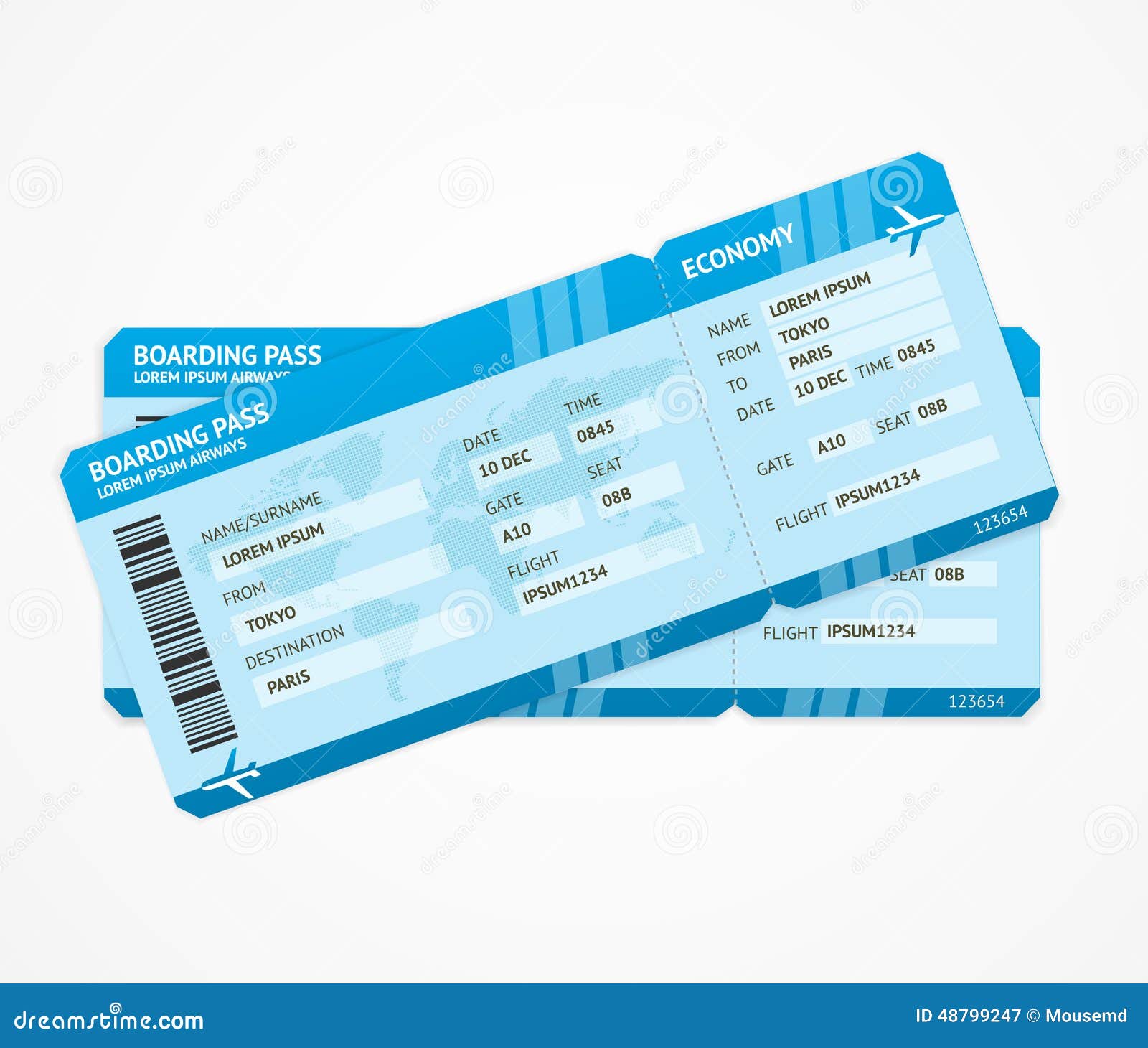 free clipart airplane ticket - photo #14