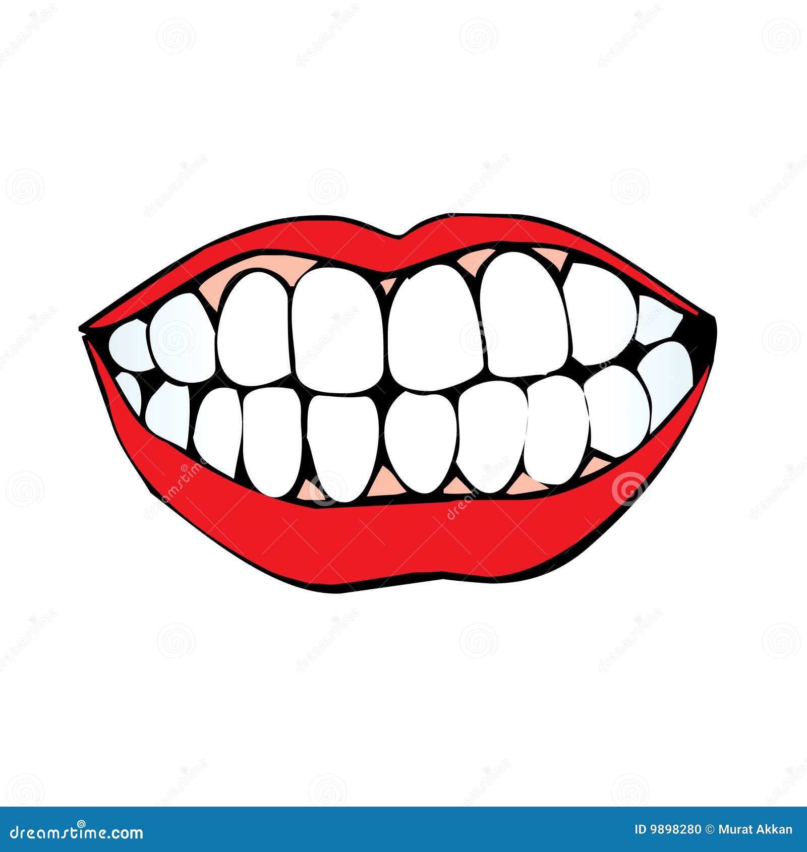 Vector Mouth Stock Photo - Image: 9898280