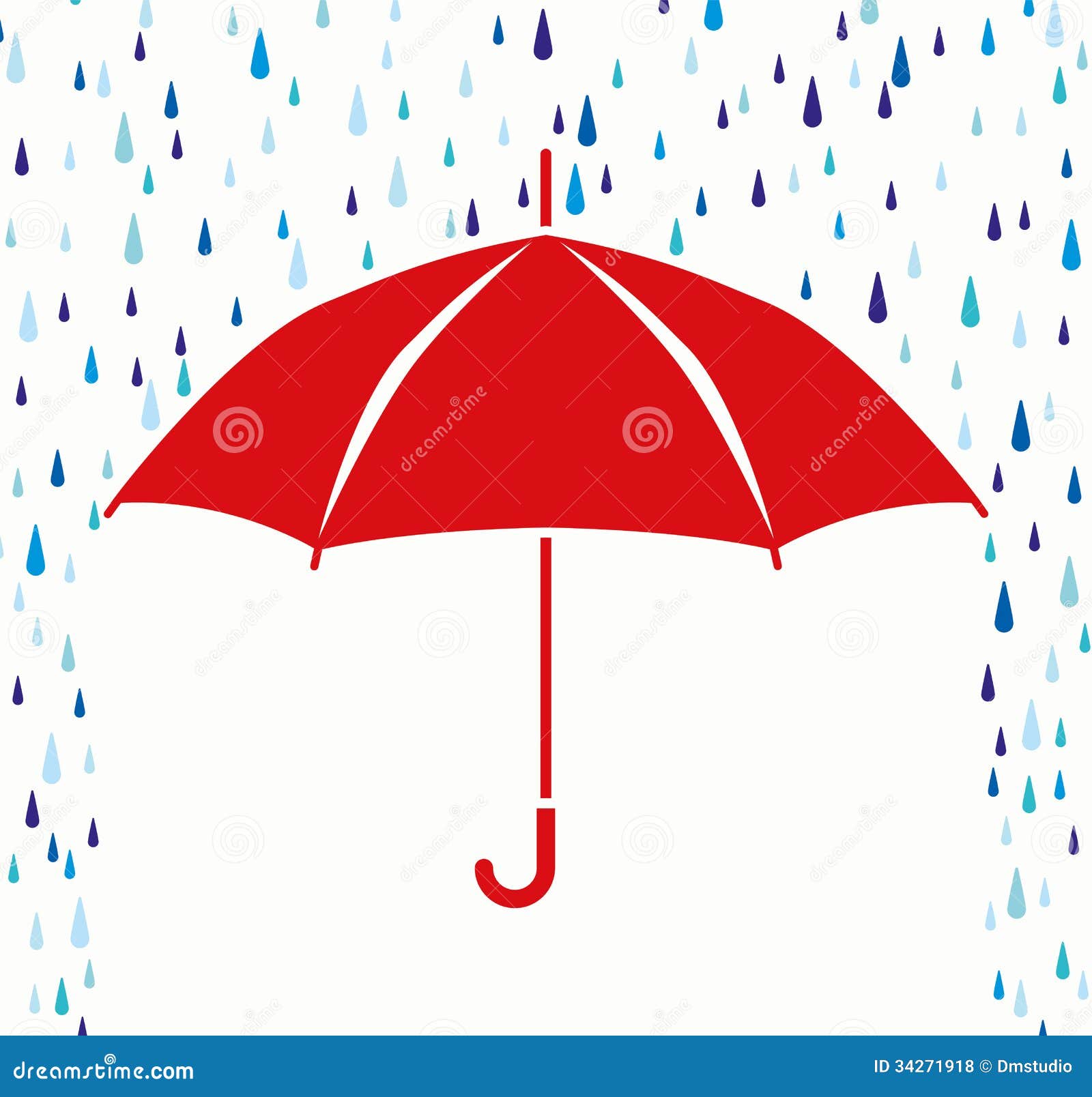 clipart of umbrellas and rain - photo #11