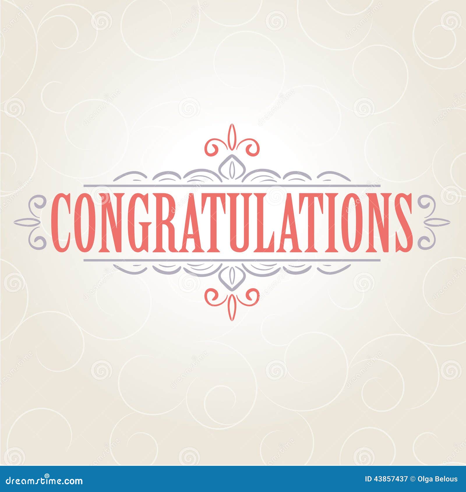 Vector Vintage Congratulations Card Stock Vector Illustration Vector Vintage Congratulations Card Stock Vector Illustration