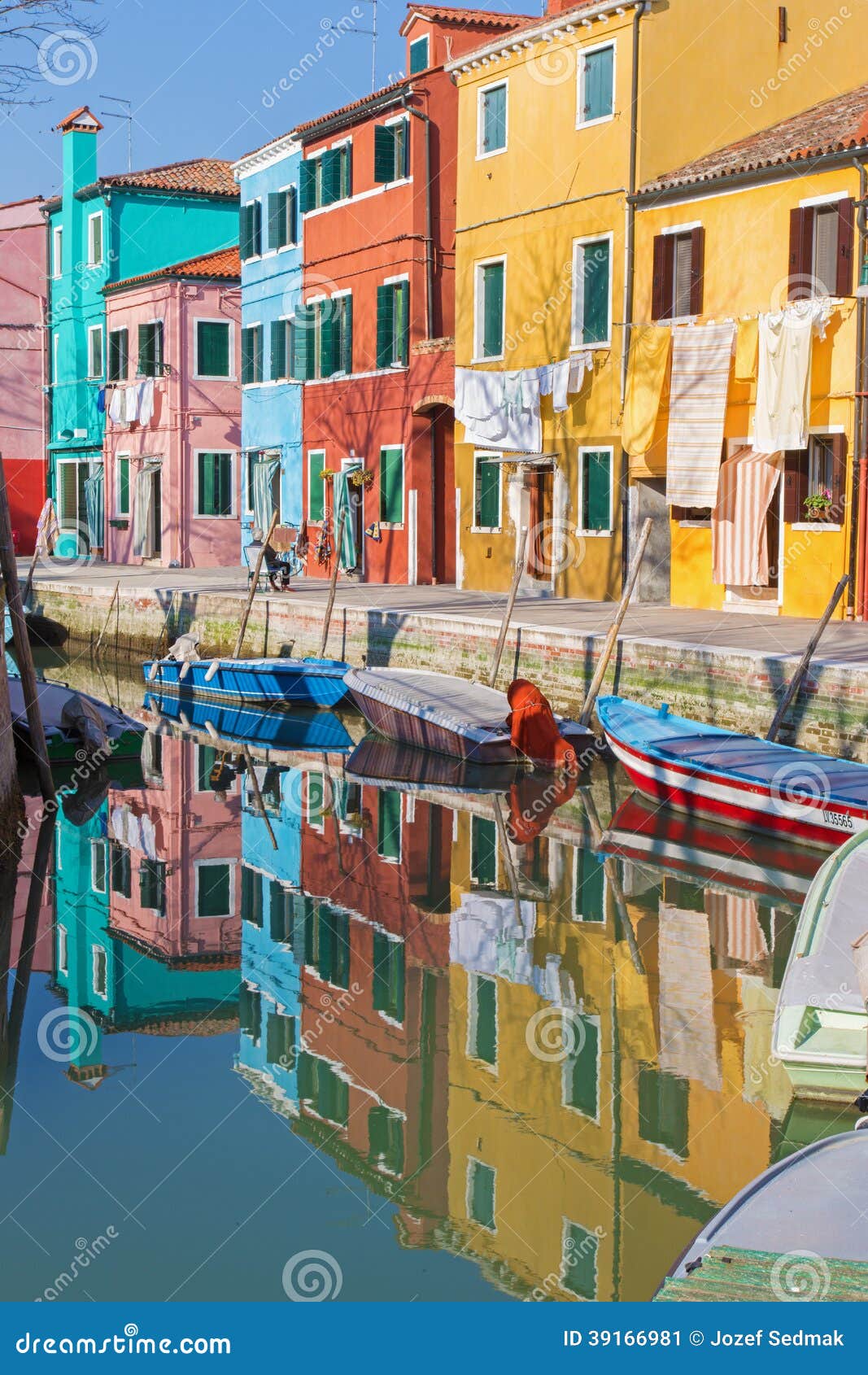 Venice - Houses Over The Canal From Burano Island Editorial Photo 