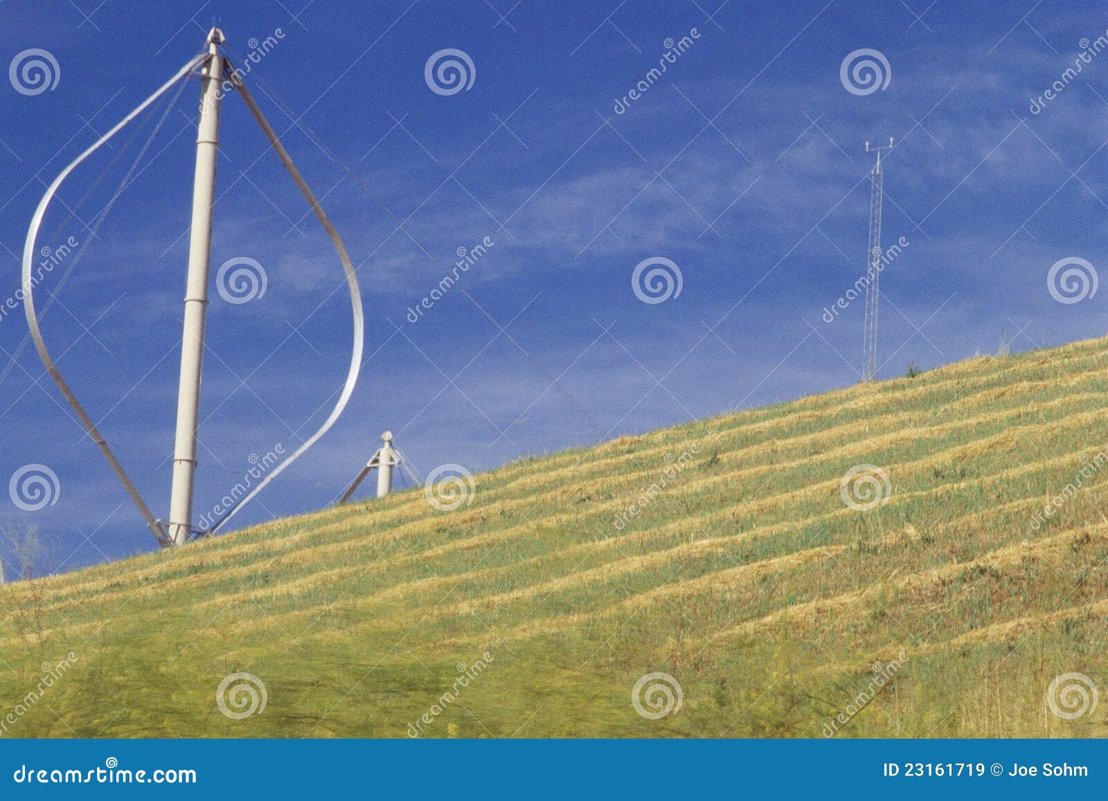 Vertical-axis Wind Turbines Royalty Free Stock Images - Image