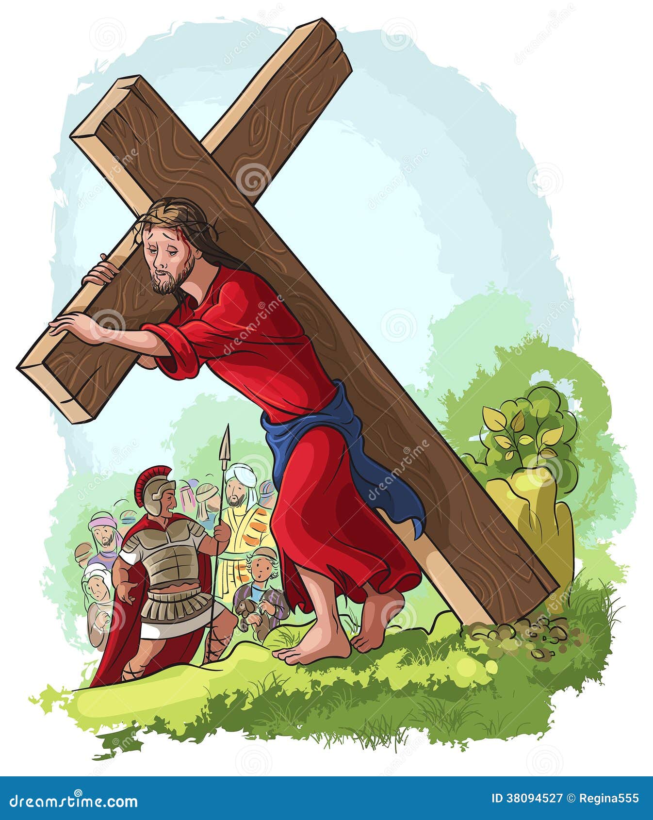 free clipart jesus carrying cross - photo #43