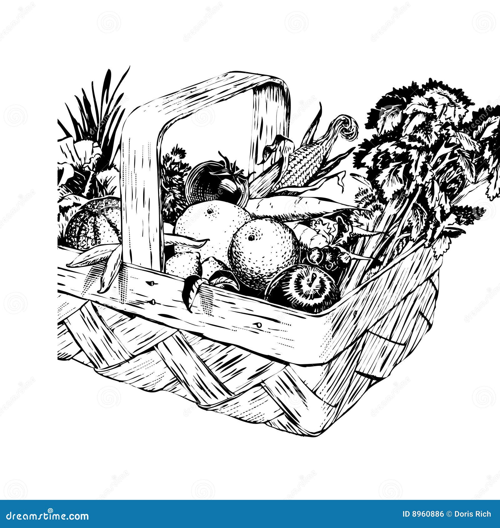 free black and white harvest clipart - photo #29