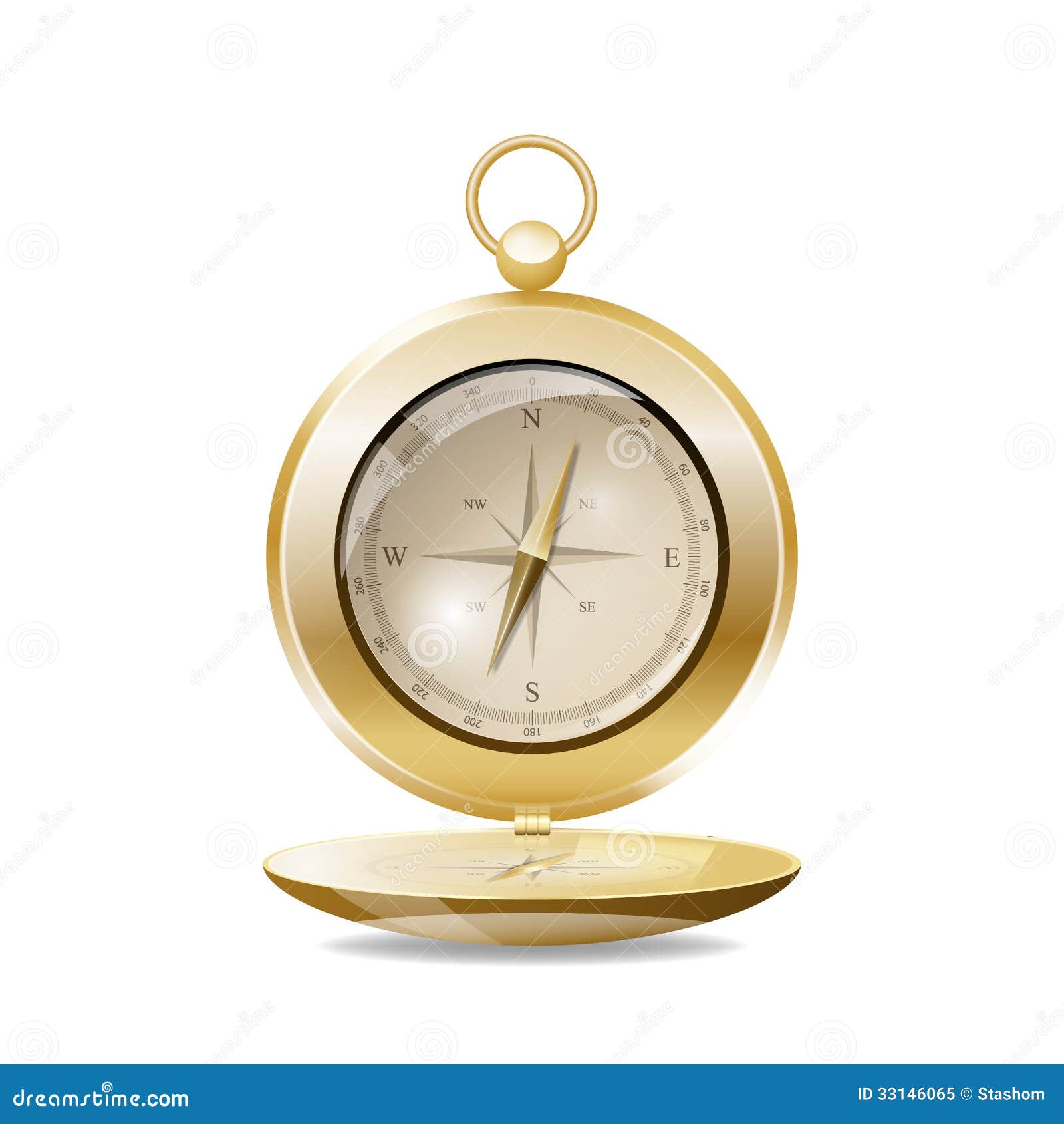 Vintage Compass. Vector Illustration Royalty Free Stock Photo Image