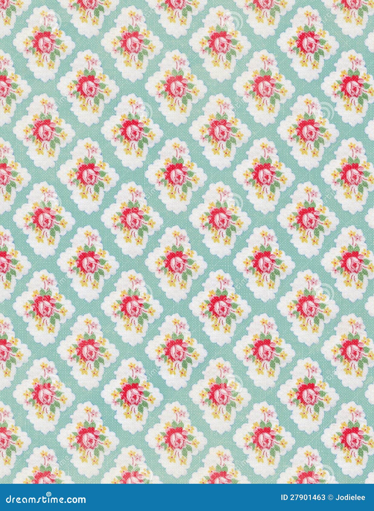 Vintage Floral Wallpaper Rose Repeat Pattern Stock Photos - Image ...