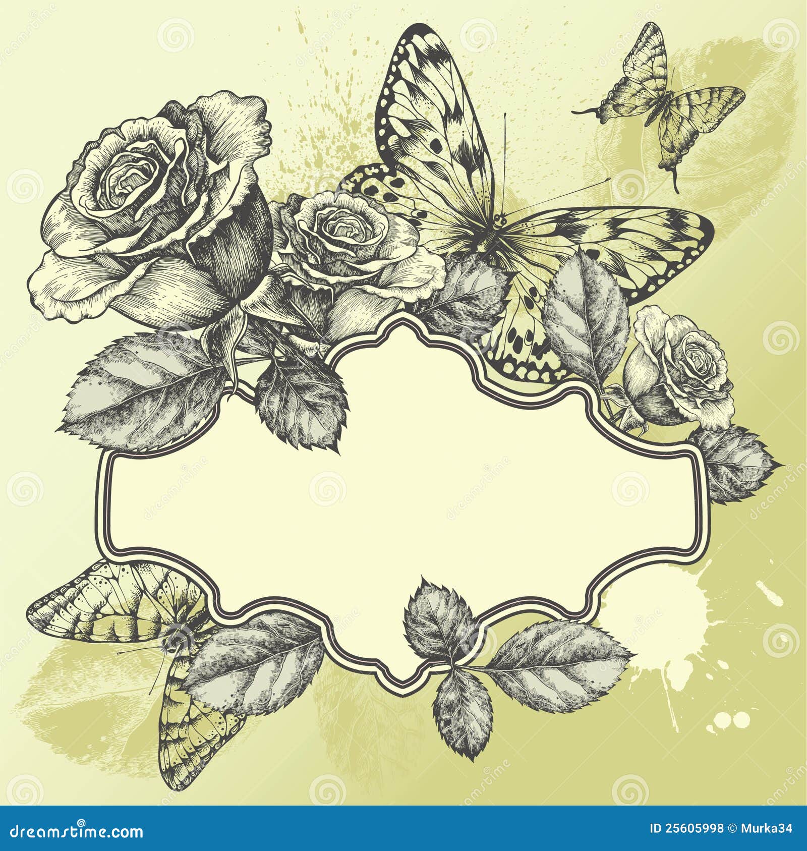 Roses And Butterflies Drawings Roses and butterflies,