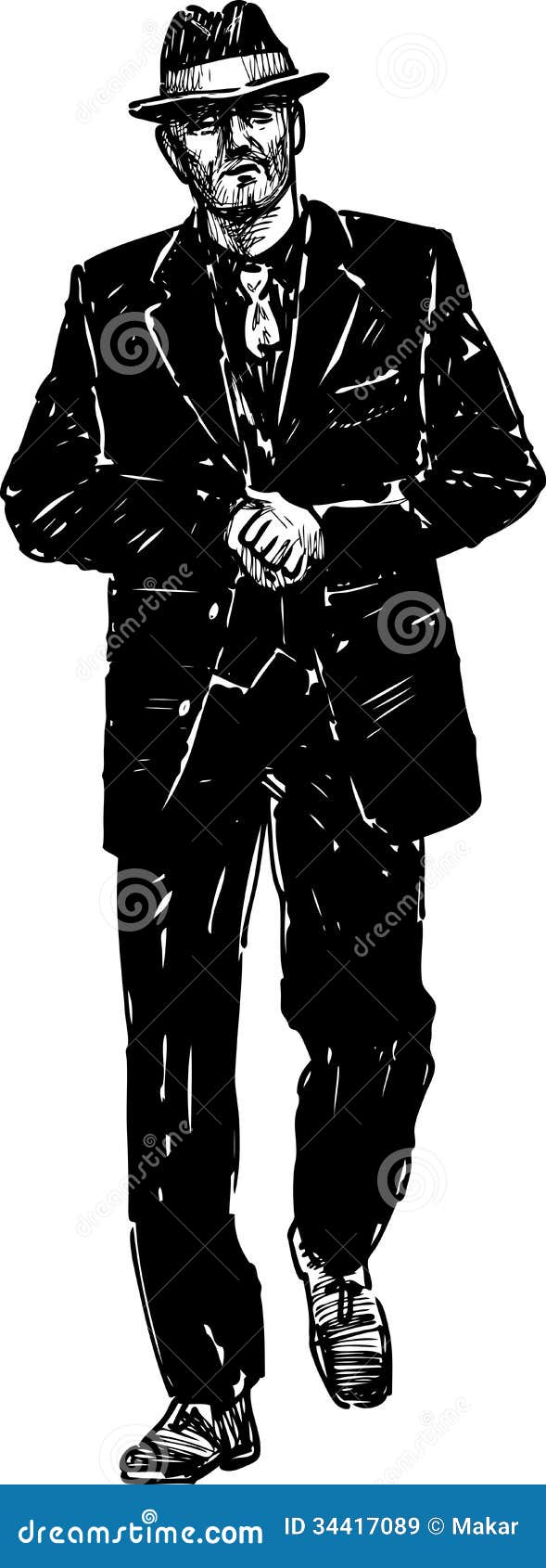 Vintage Gangster Royalty Free Stock Images - Image: 34417089