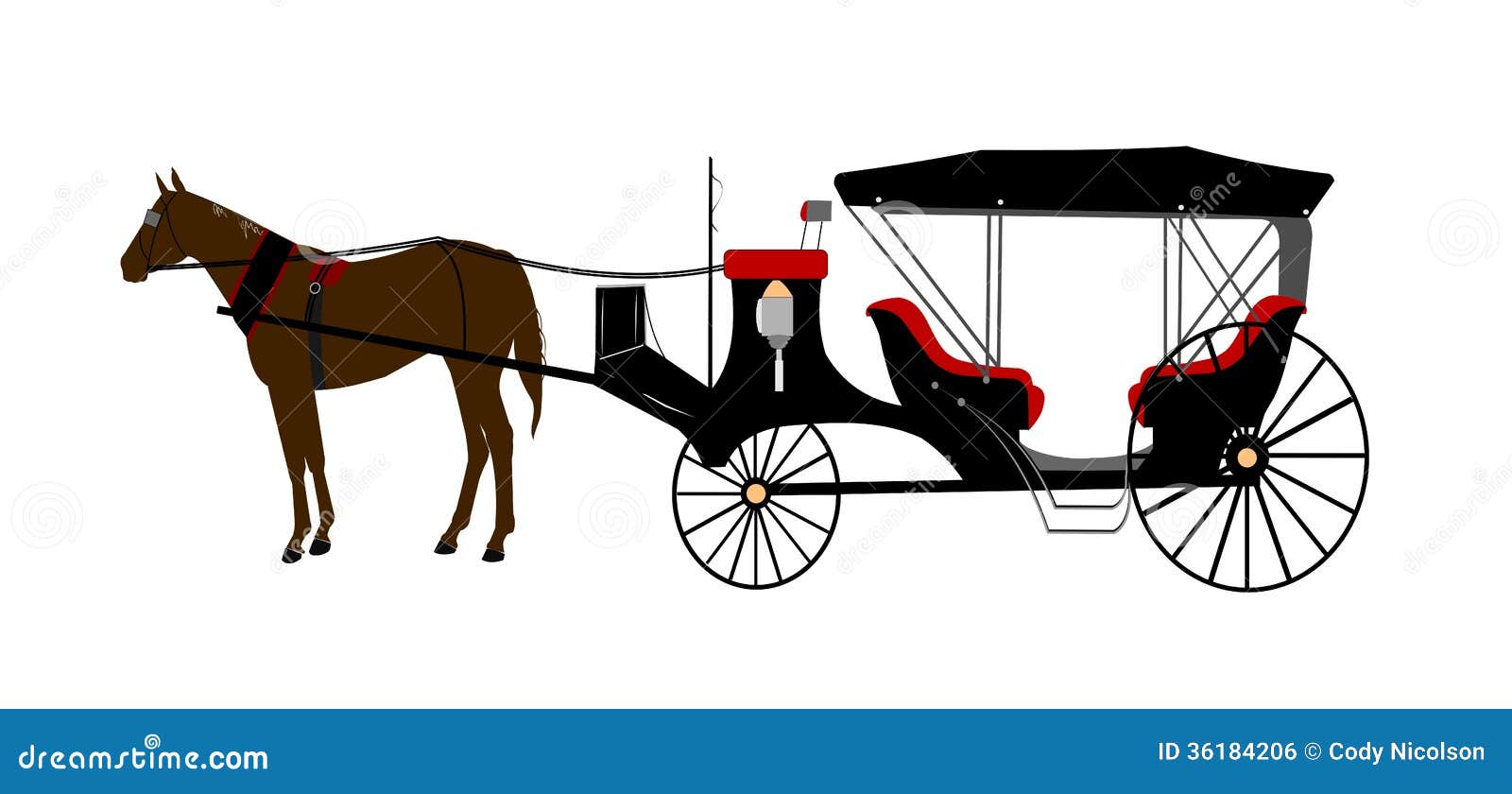 clipart horse drawn carriage - photo #43