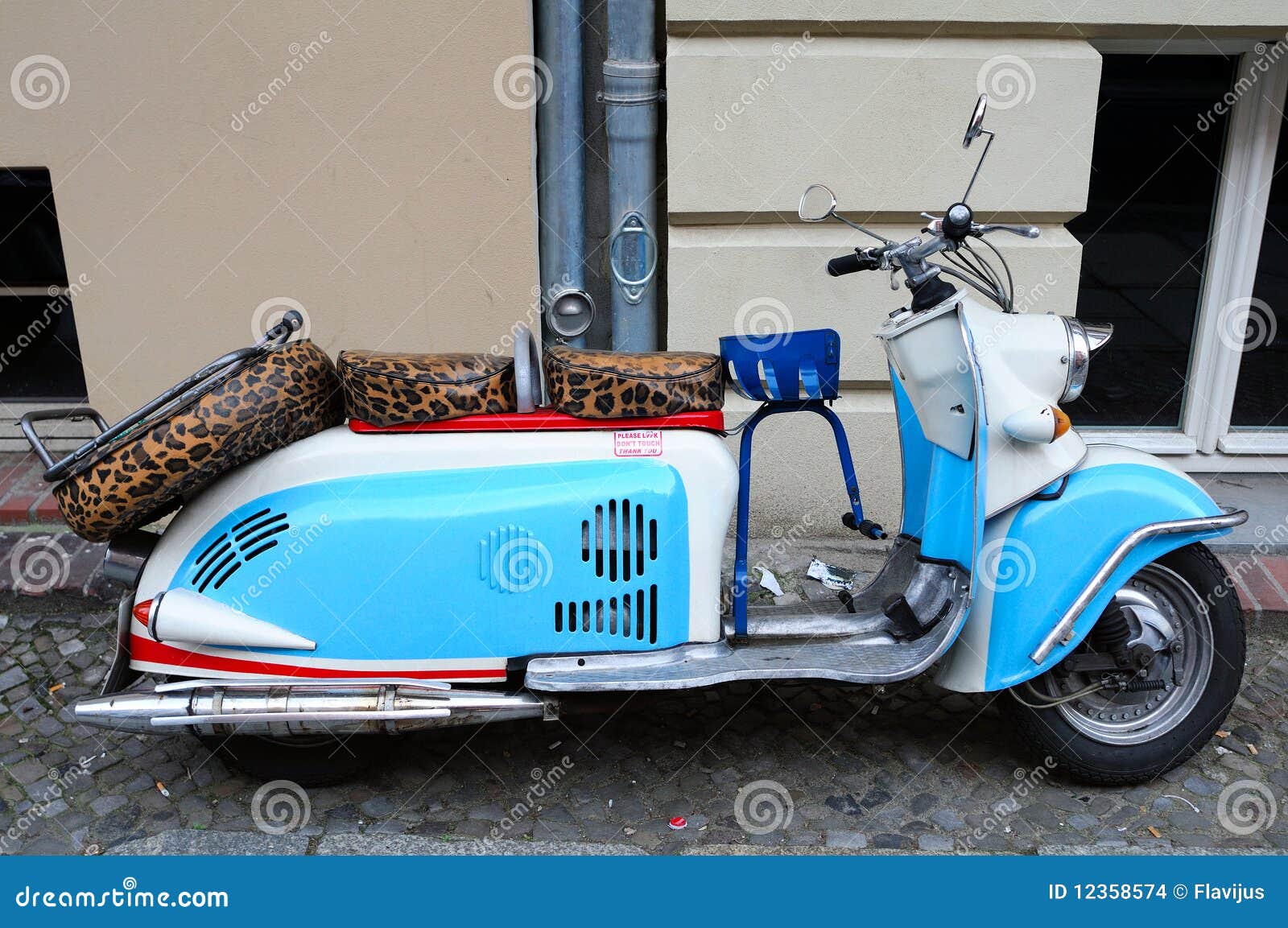vintage motor scooter 12358574