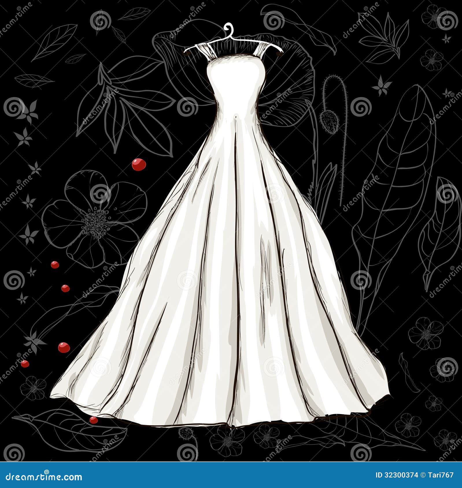 Cartoon wedding dresses