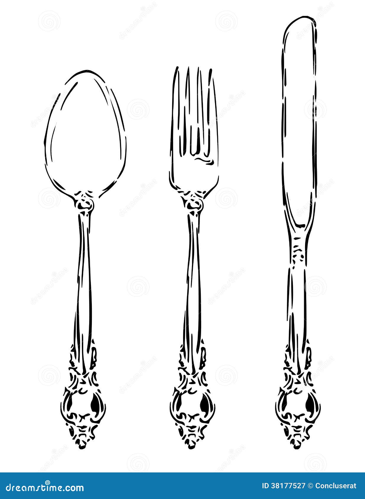 vintage cutlery clip art - photo #15