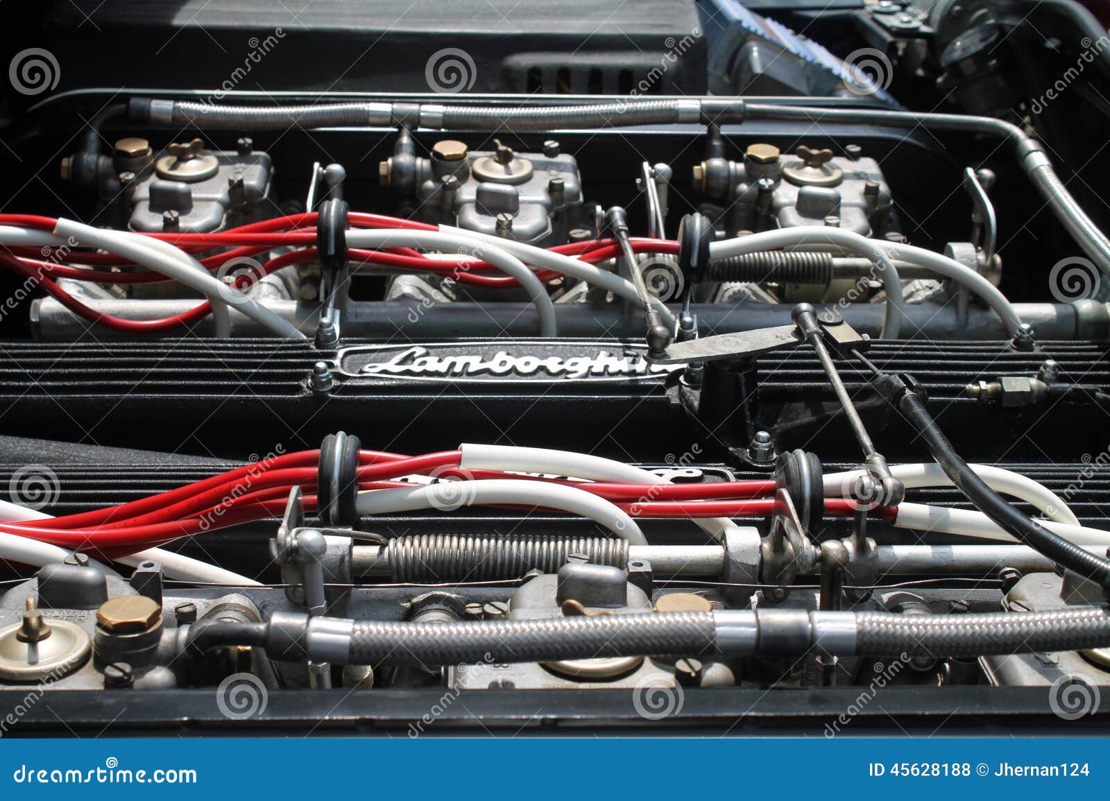 Vintage Sports Car Engine Bay View Editorial Stock Photo  Image 