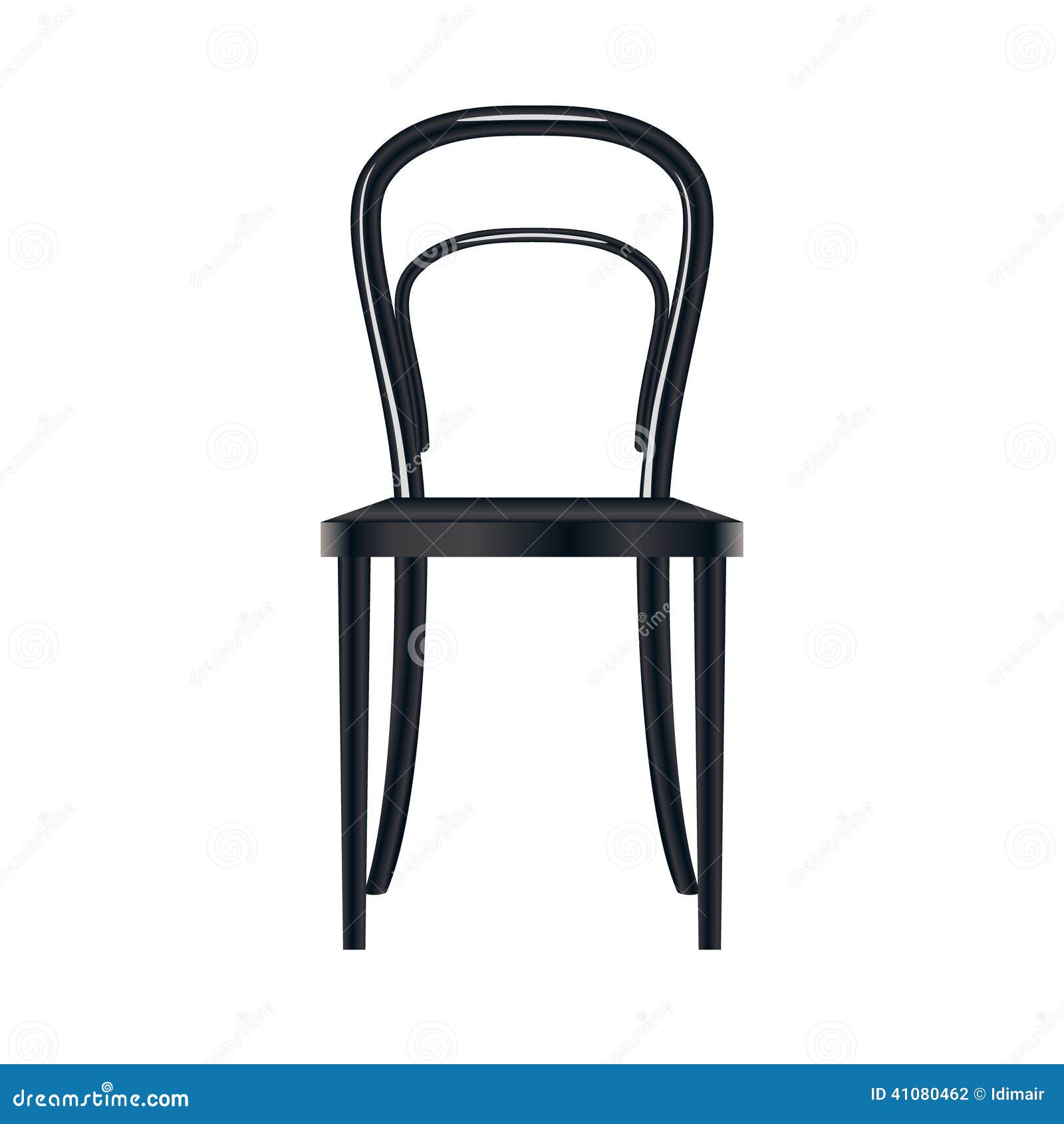 Vintage Viennese Wooden Chair. Vector Stock Vector - Image ...