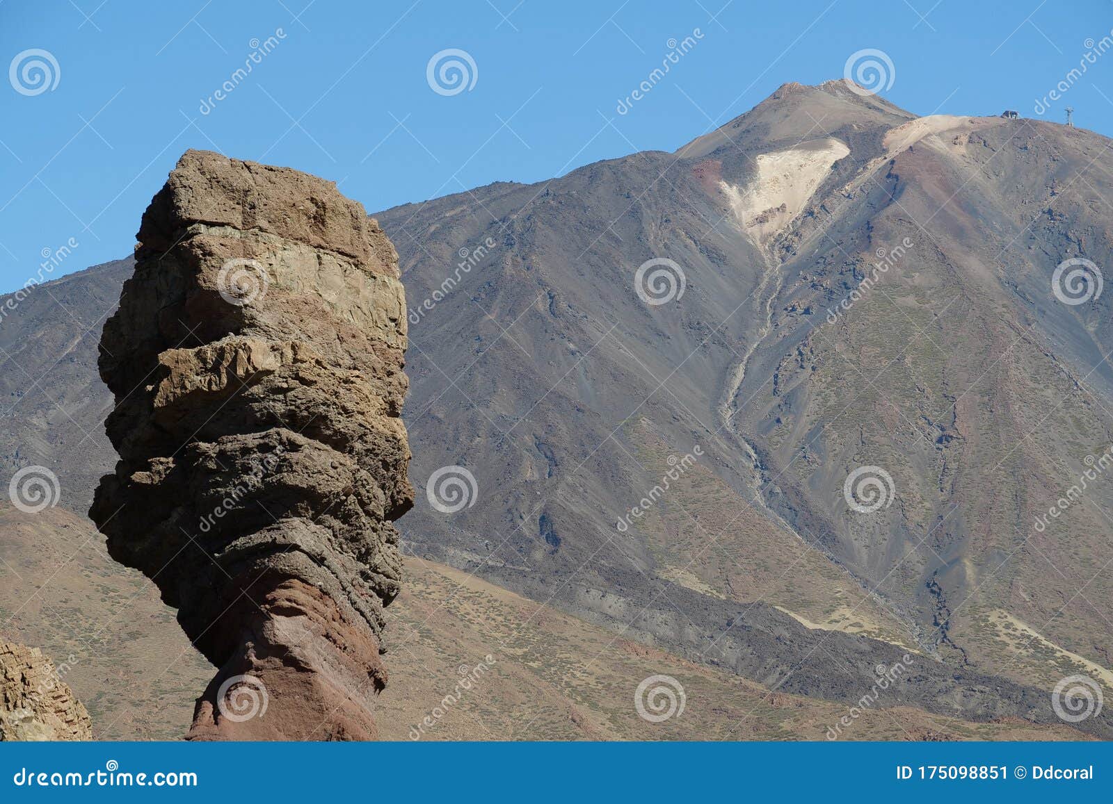 Volcanic Rocks Near Volcano Teide Tenerife Island Spain Stock Image