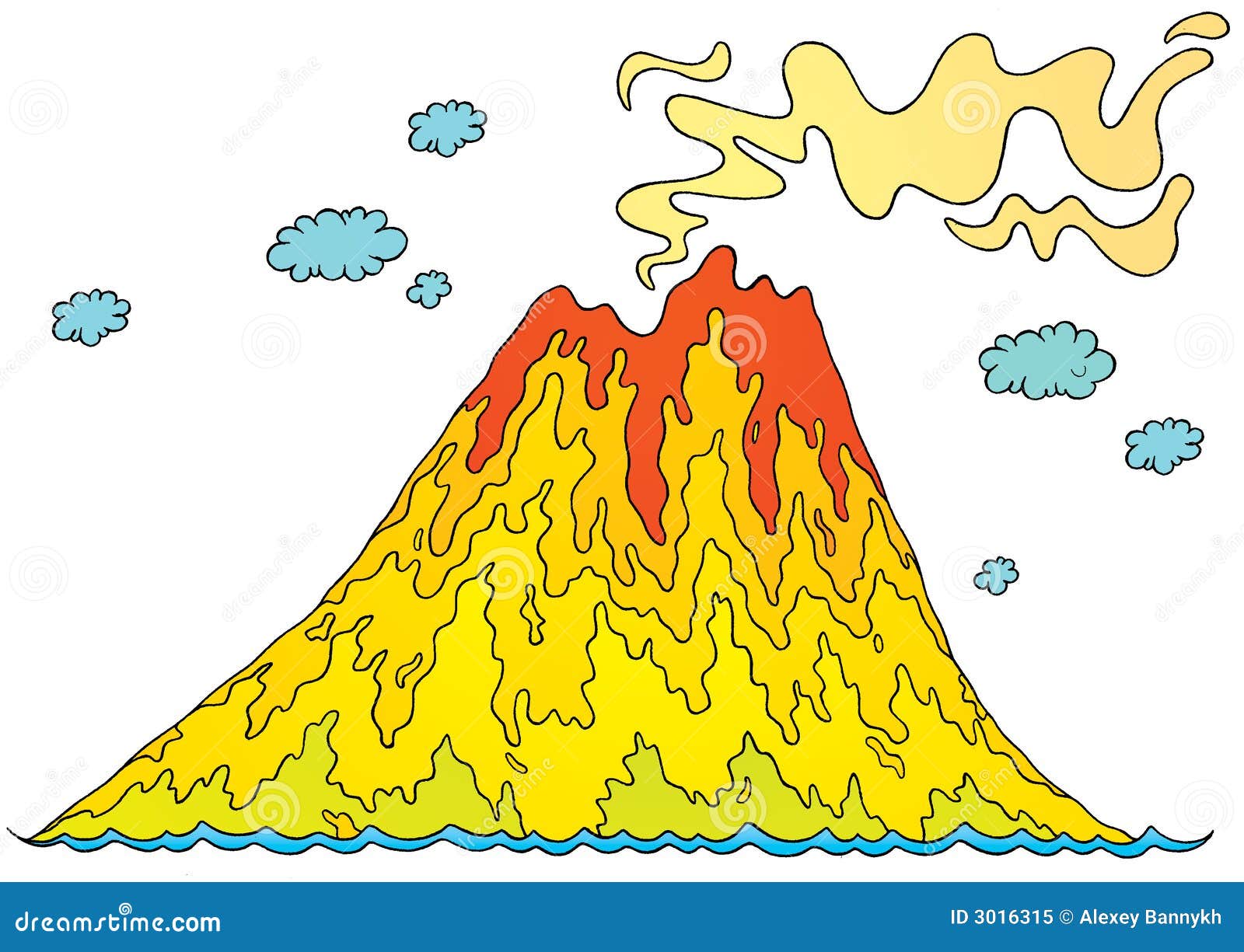 free clipart volcano erupting - photo #24