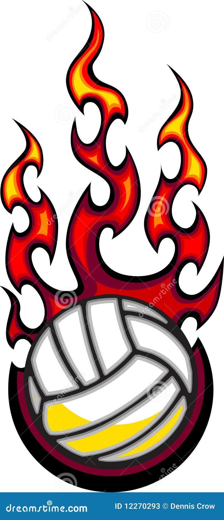 volleyball flames clipart - photo #49