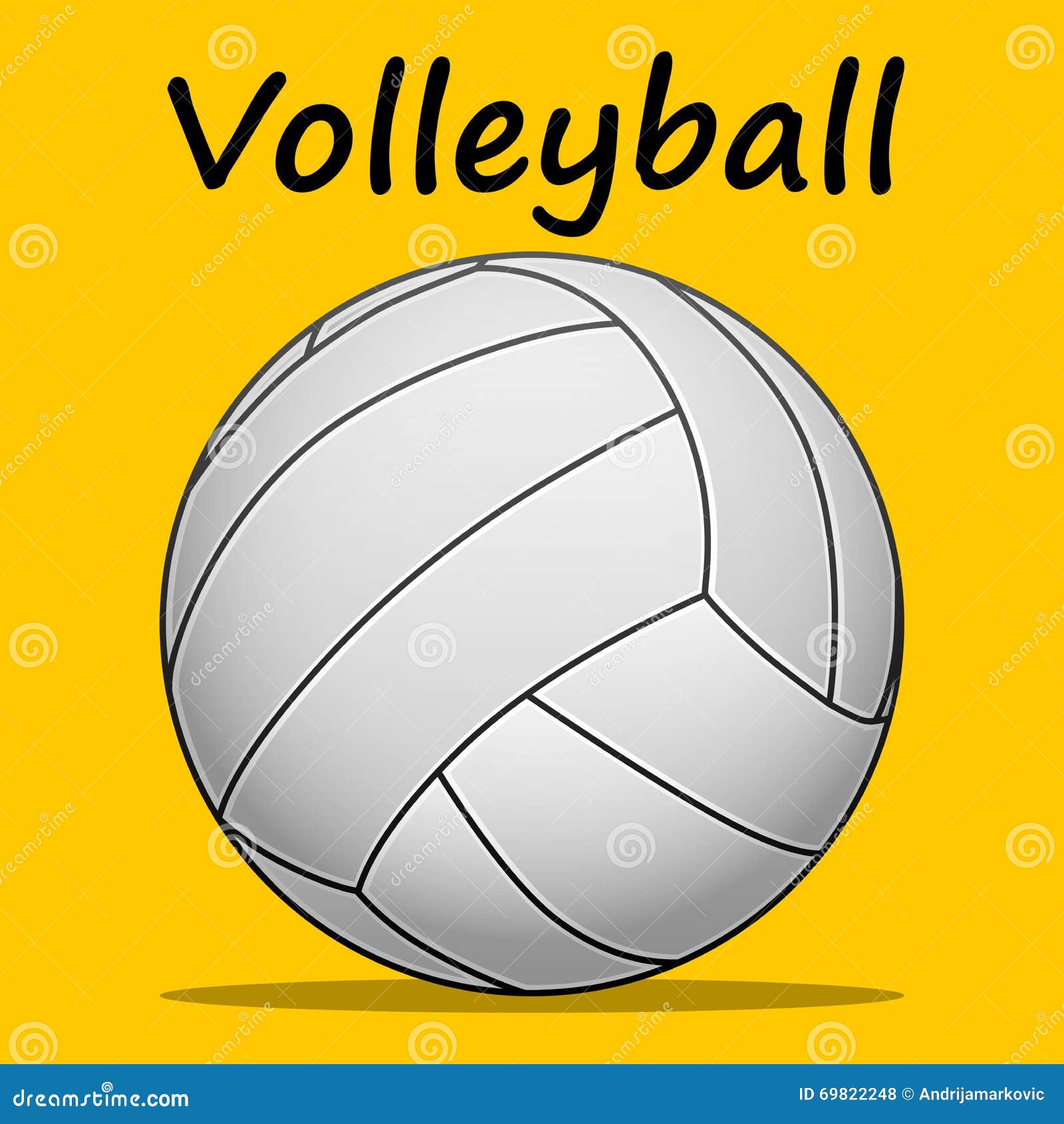 yellow volleyball clipart - photo #45