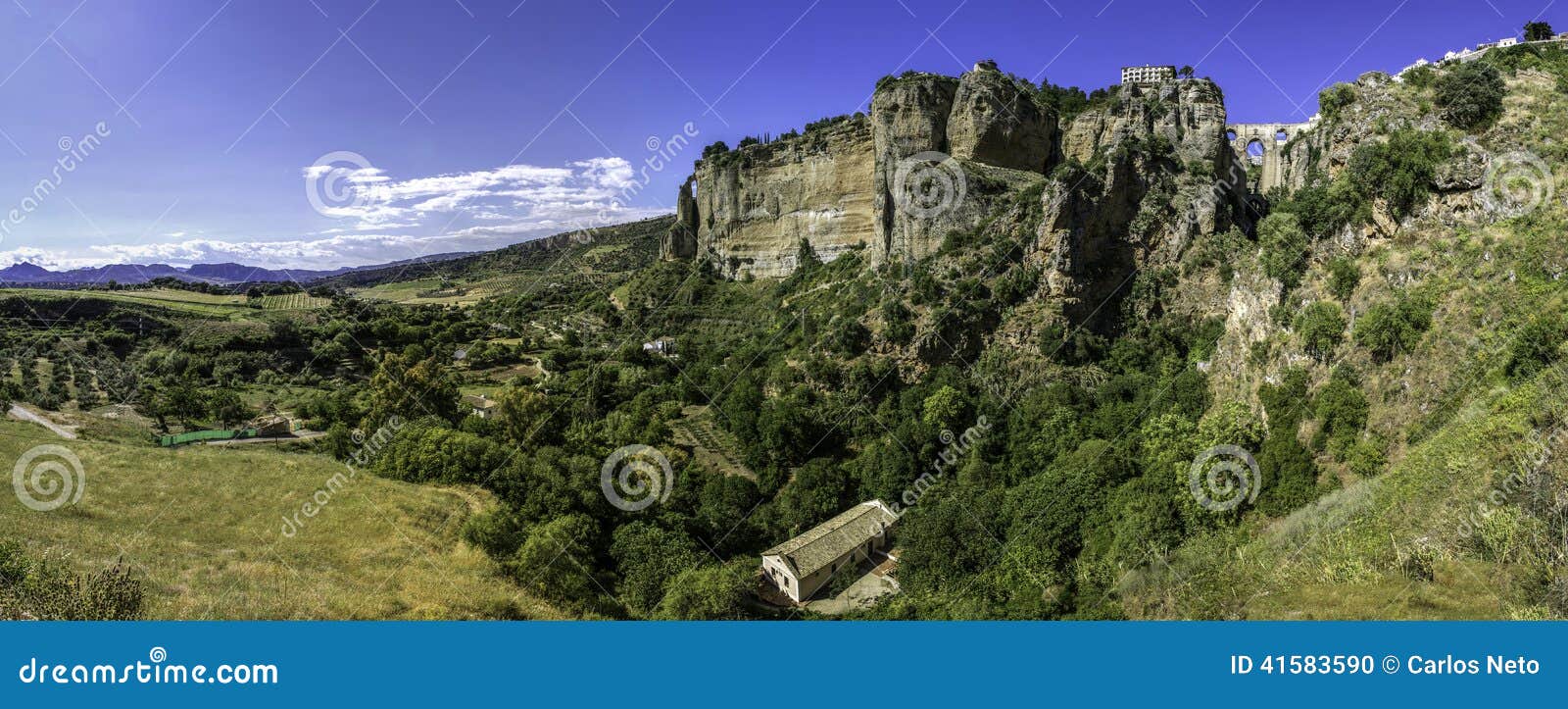 Photo stock: Vue panoramique de paysage de Ronda