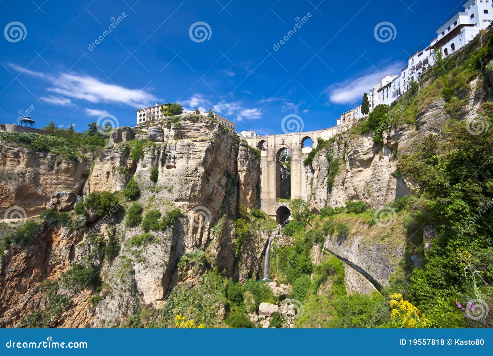 Photos libres de droits: Vue panoramique de Ronda, Andalousie, Espagne