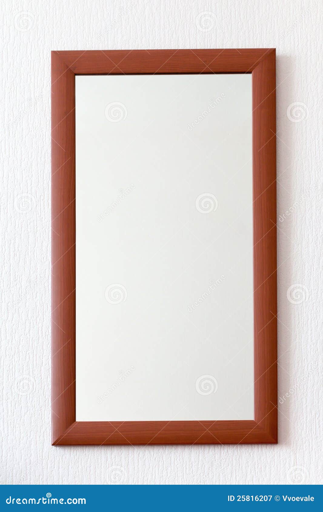 Wall Mirror Brown Frame