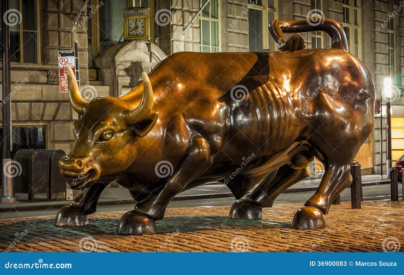 Wall Street Bull Stock Photos - Image: 36900083