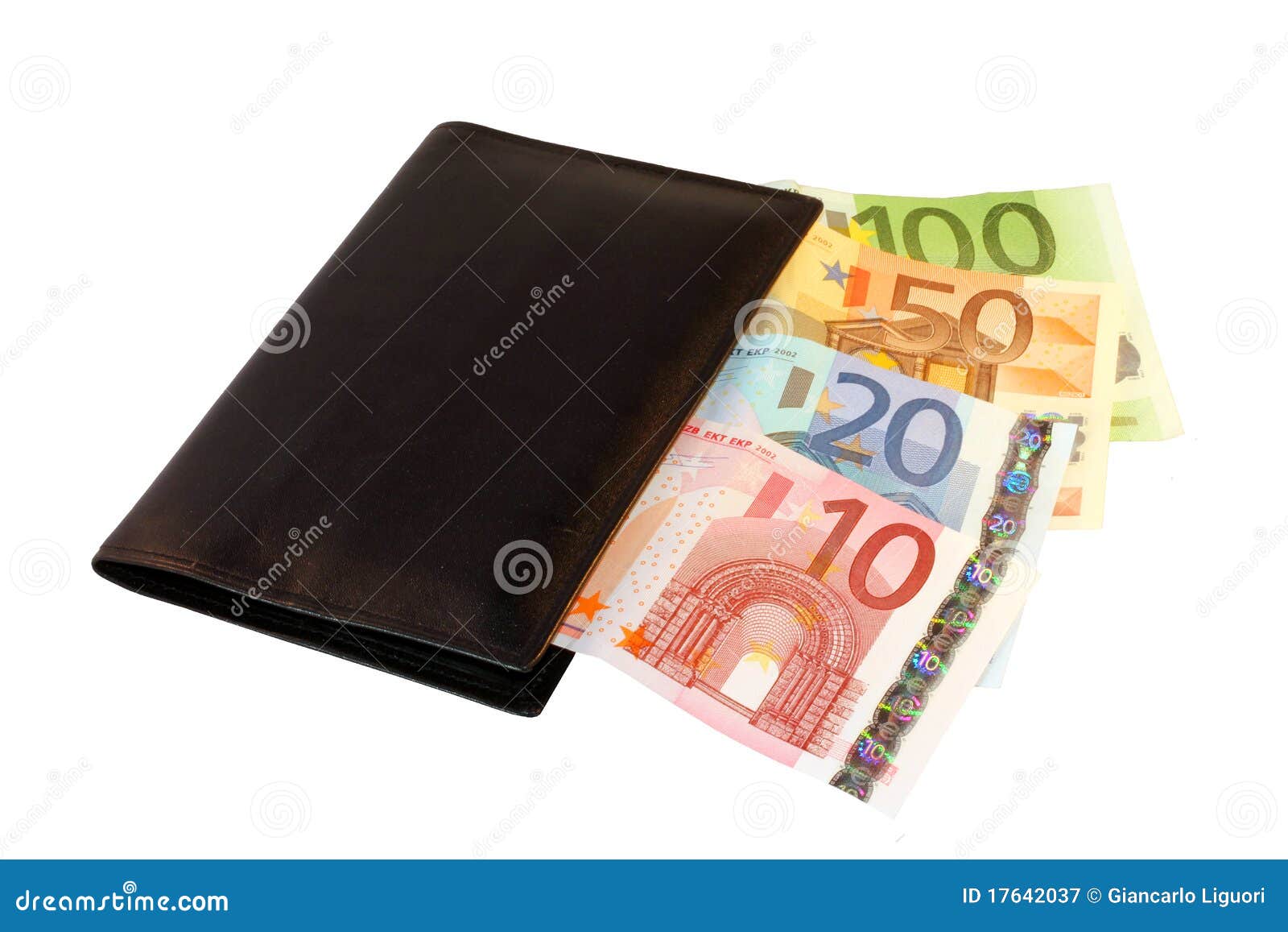 Wallet With Euros Royalty Free Stock Photography - Image: 17642037