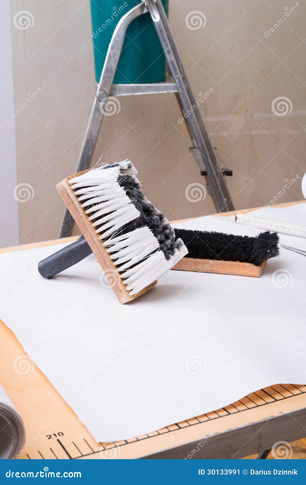 Pasting Table Stock Image - Image: 30133991
