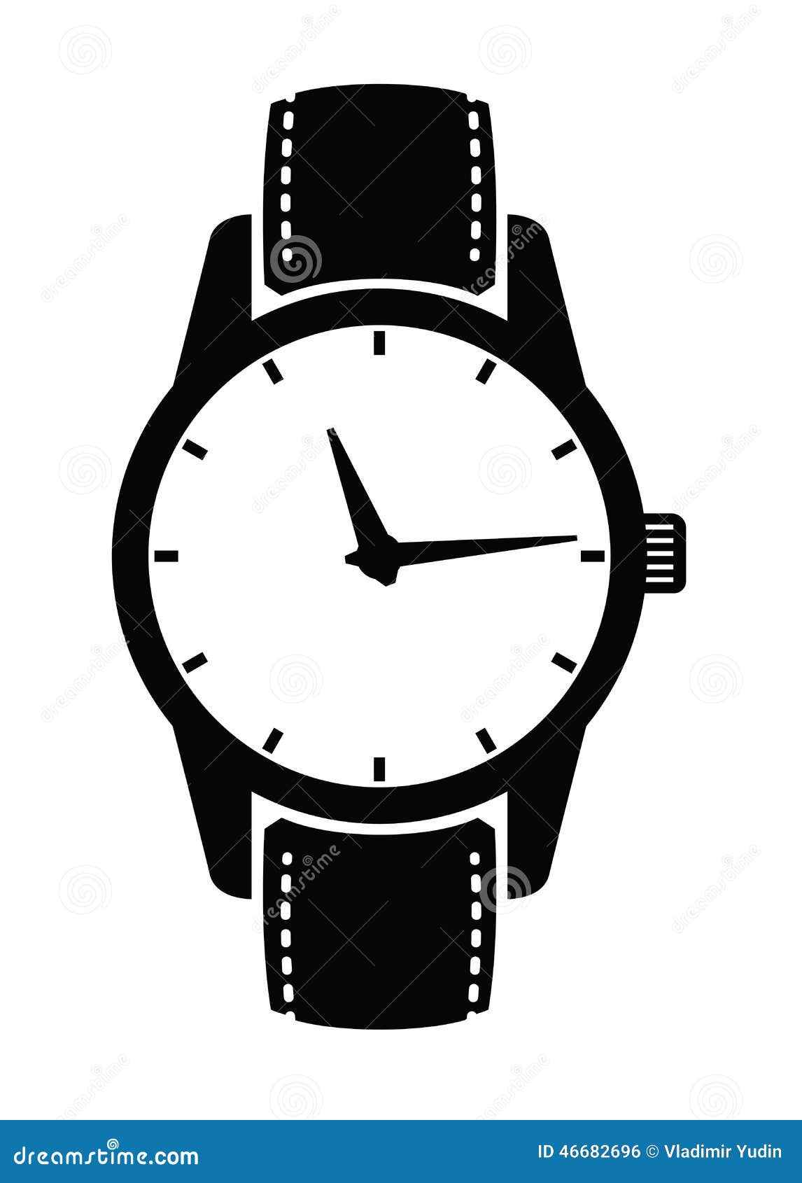 watch clipart black and white - photo #41