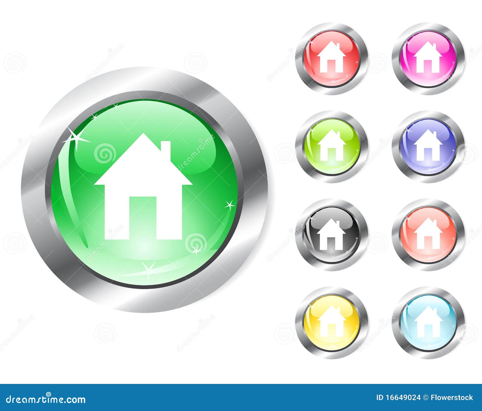 Web Home Icon Stock Images - Image: 16649024