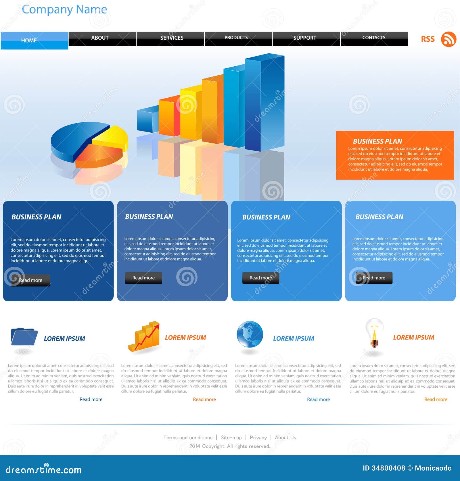 Free business plan template for web design company