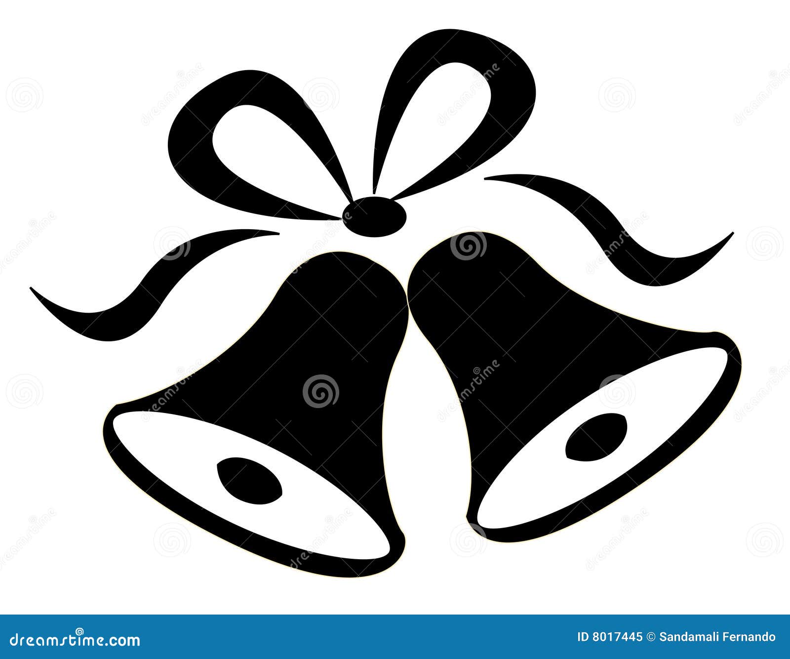 wedding bells clipart black and white free - photo #49