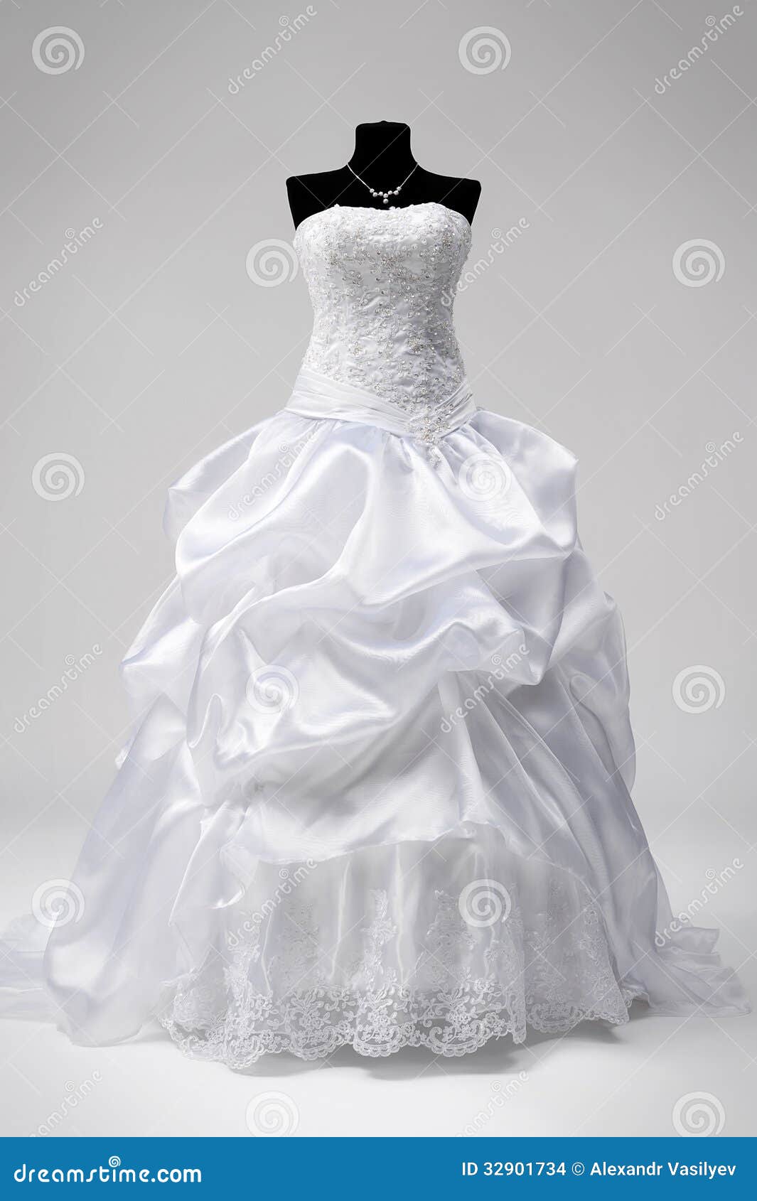 White dress on wedding