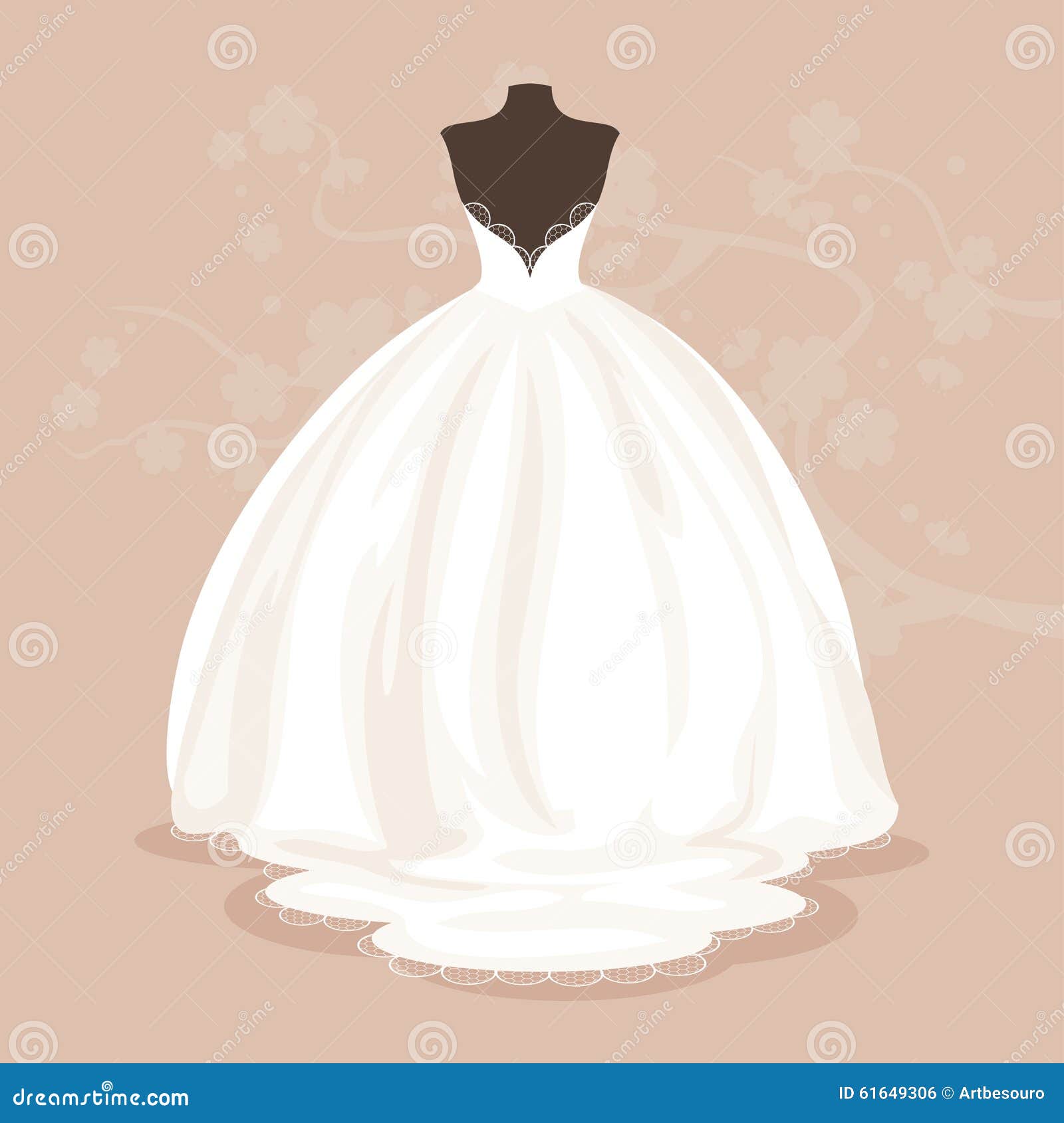 wedding dress clipart vector - photo #25