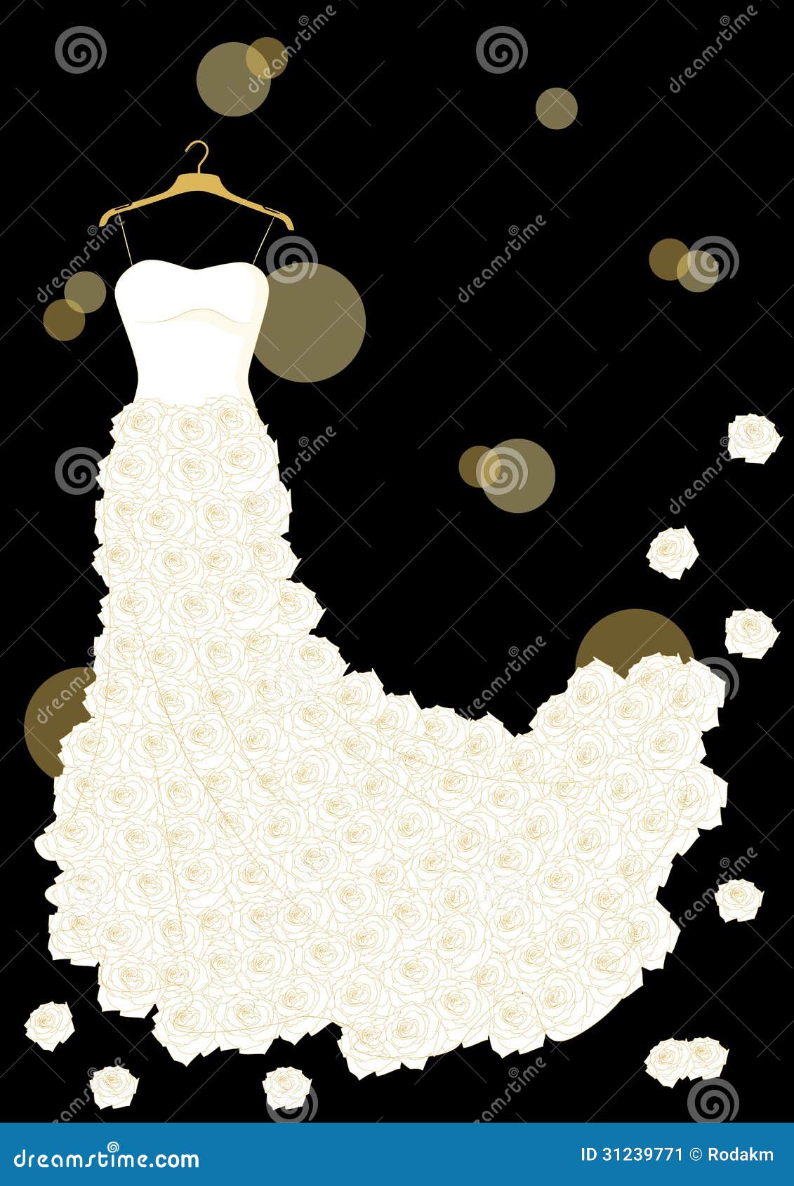 Clip art wedding dress on hanger
