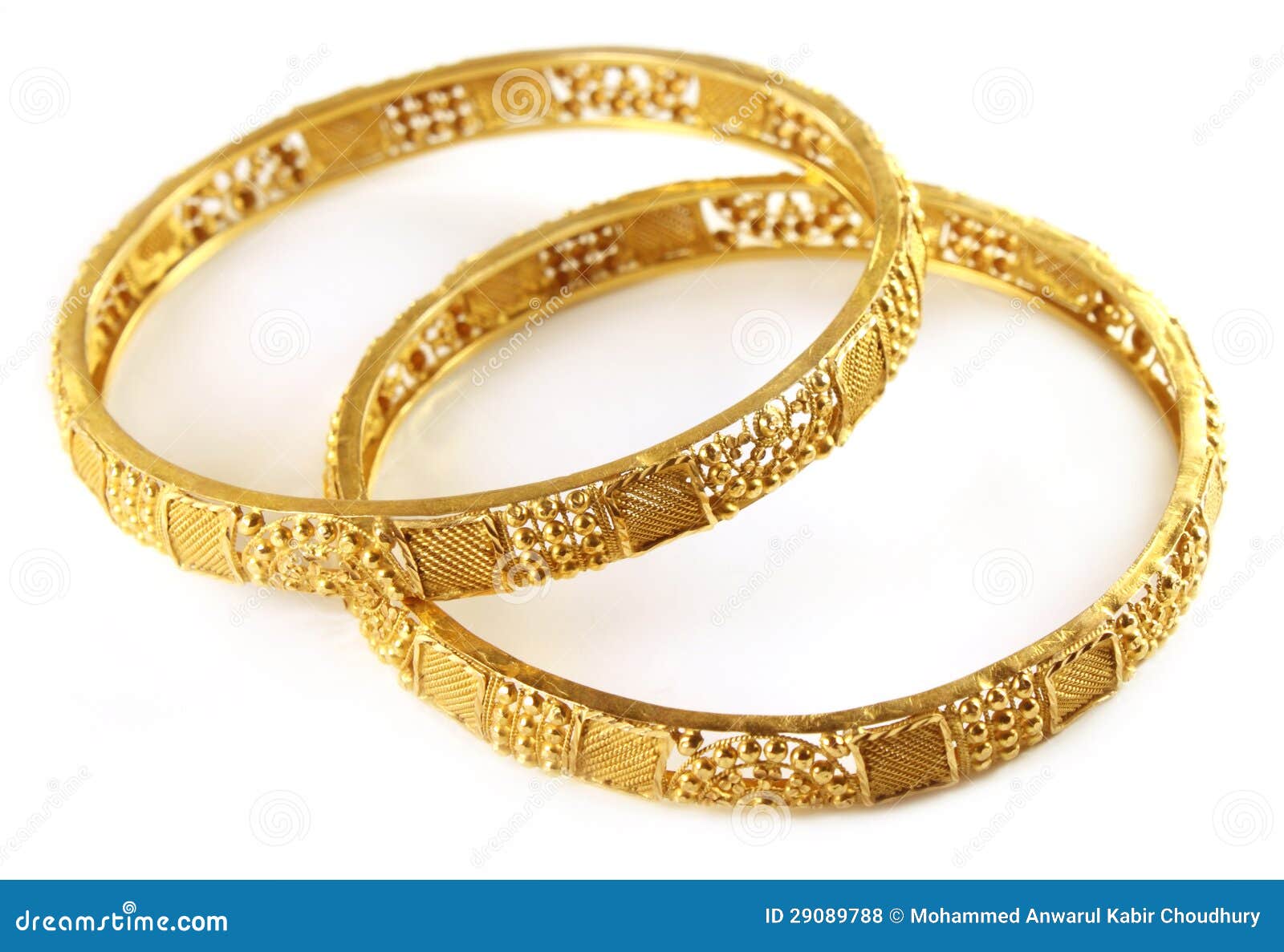 Royalty Free Stock Photos: Wedding gold bracelets for Indian bride