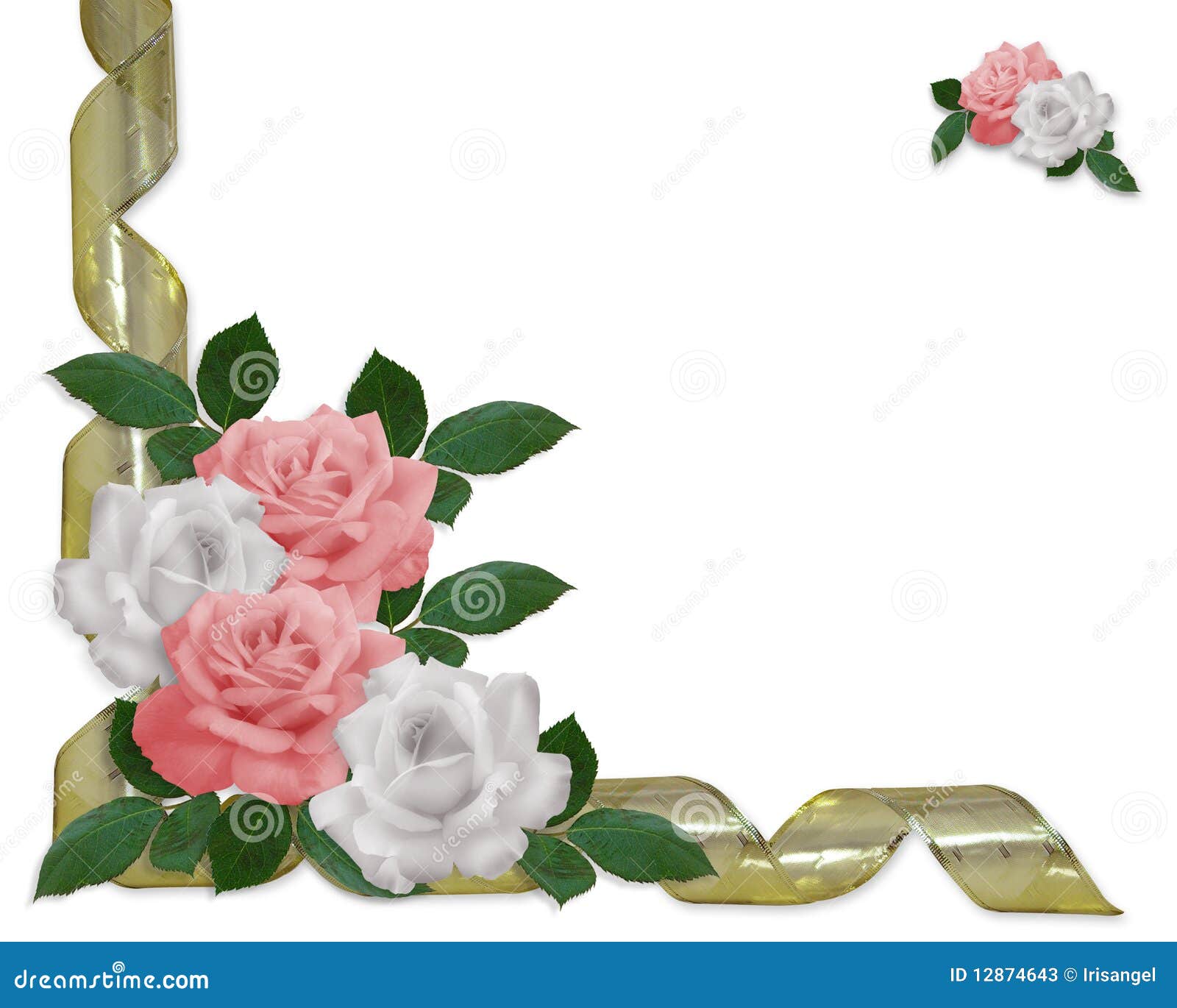 Pink Rose Clip Art Border