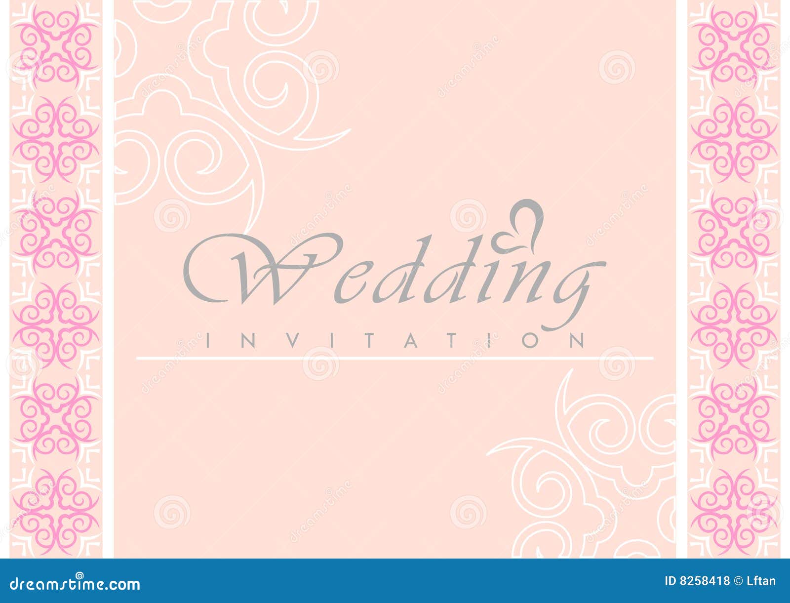 The wedding invitation card