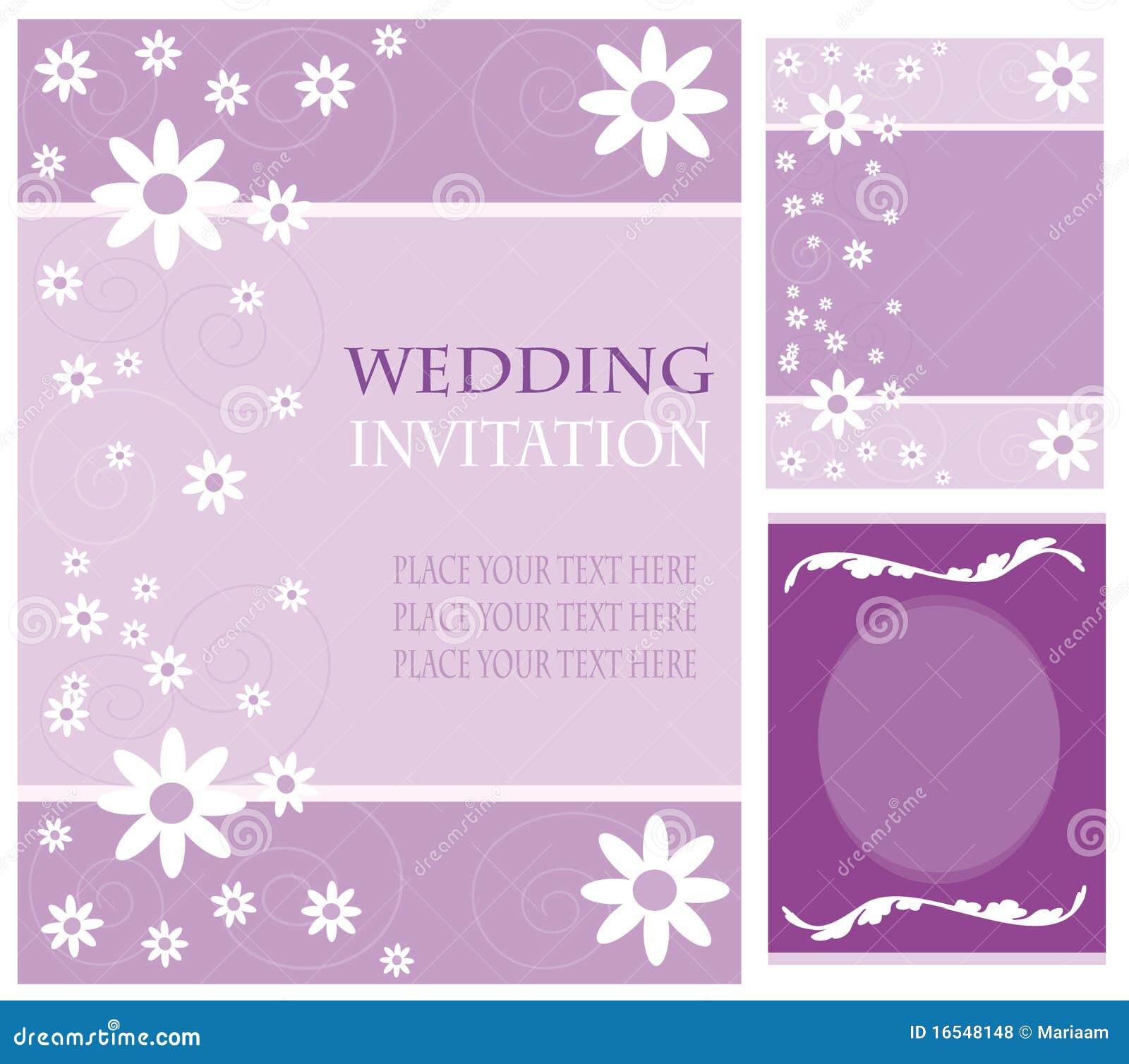 The wedding invitation card