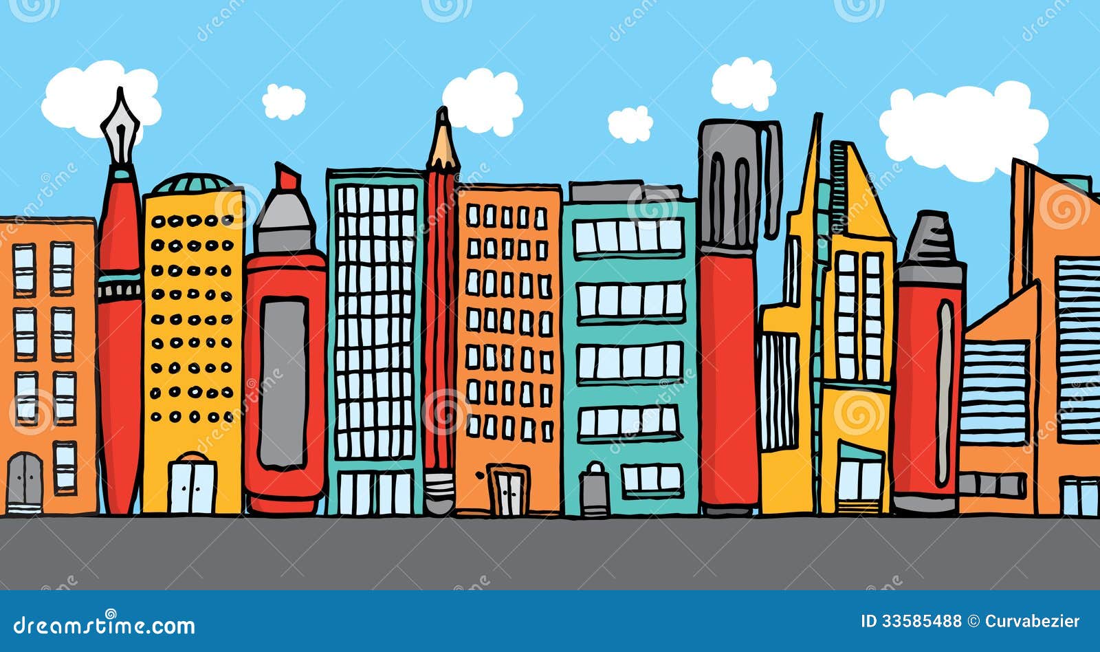 city buildings clipart - photo #41