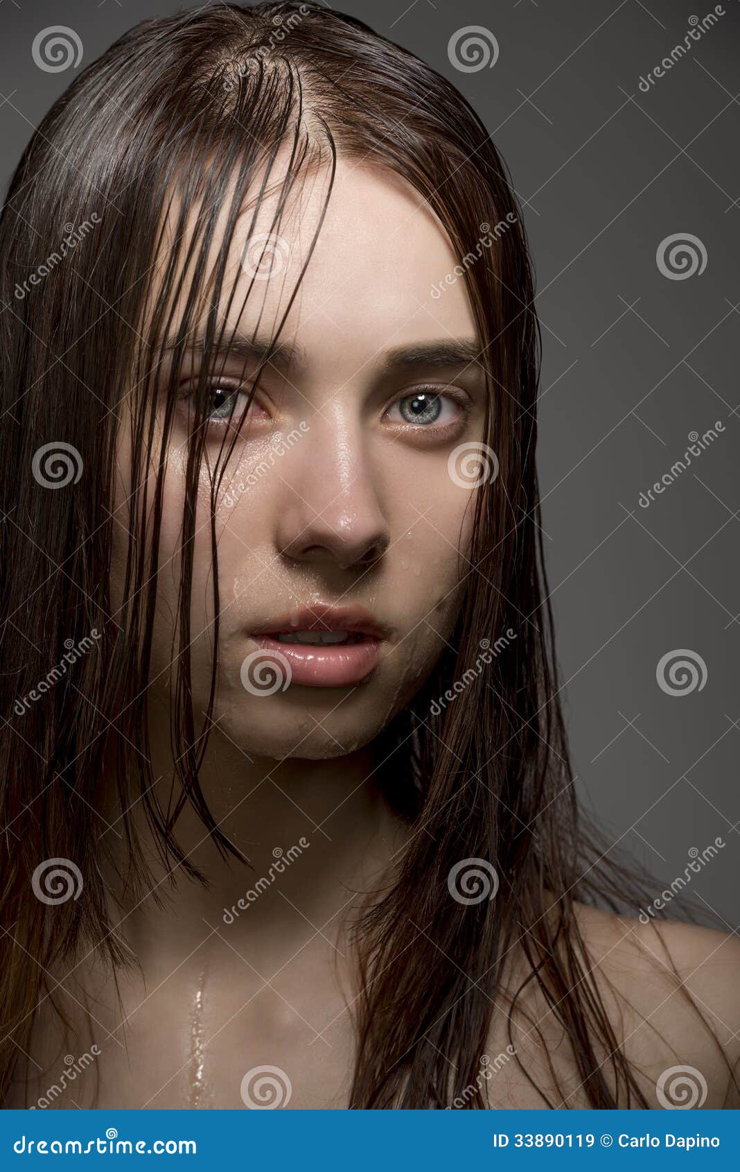 Wet Sexy Woman In Close Up Portrait Royalty Free Stock Images Image 55610 Hot Sex Picture