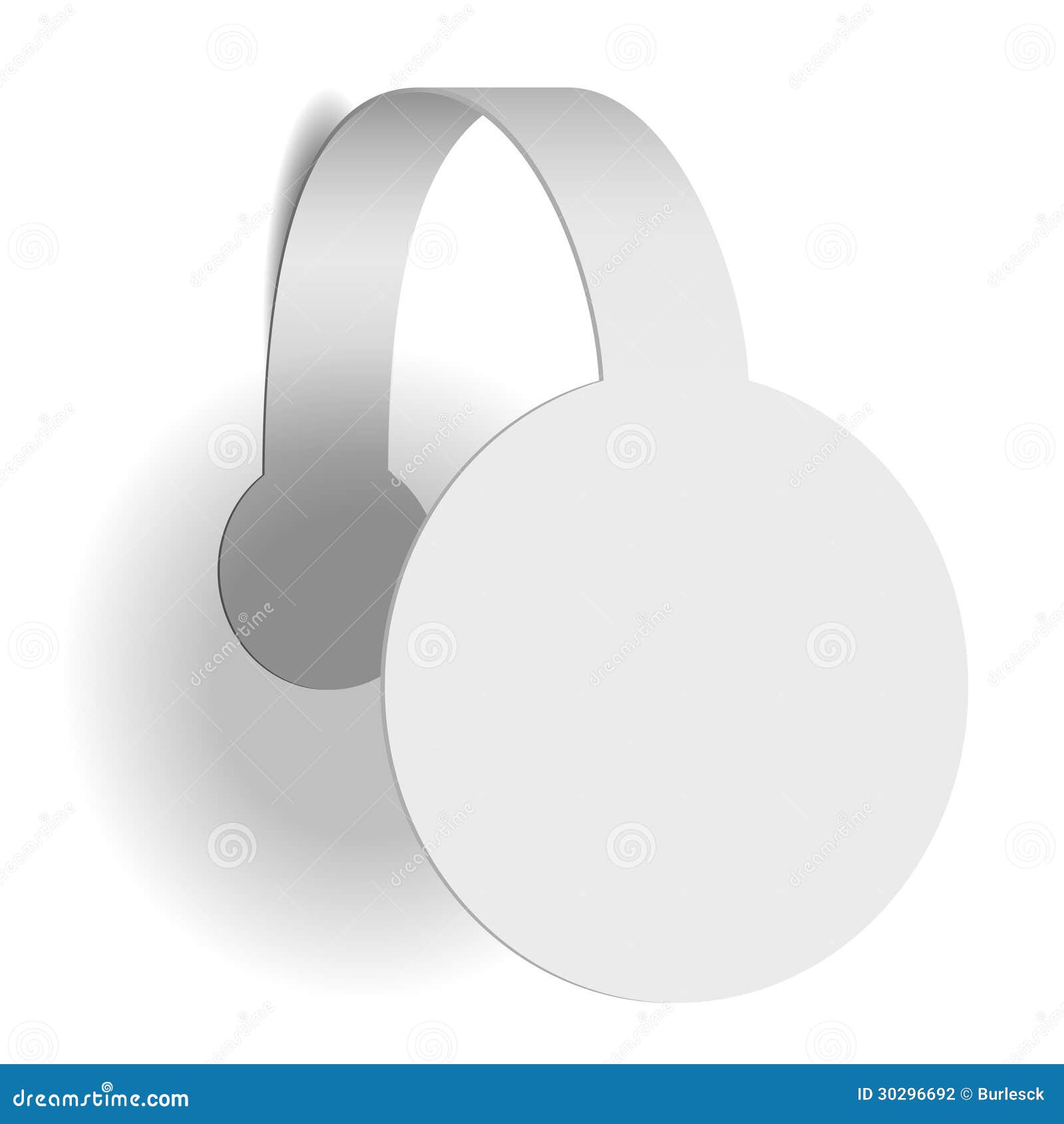 White Advertising Wobbler Stock Photography - Image: 30296692