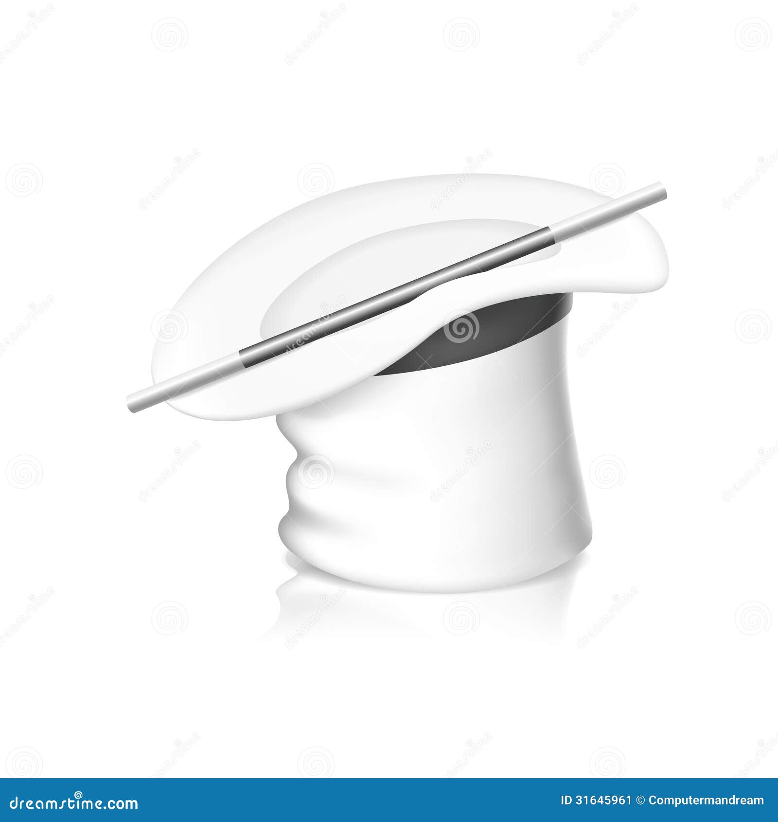 White Magic Hat Stock Image Image 31645961