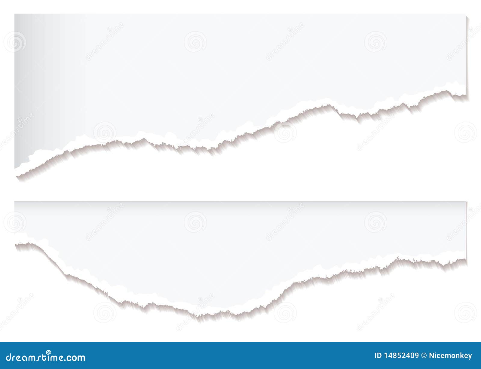 White Paper Rip Edge Royalty Free Stock Images - Image: 14852409