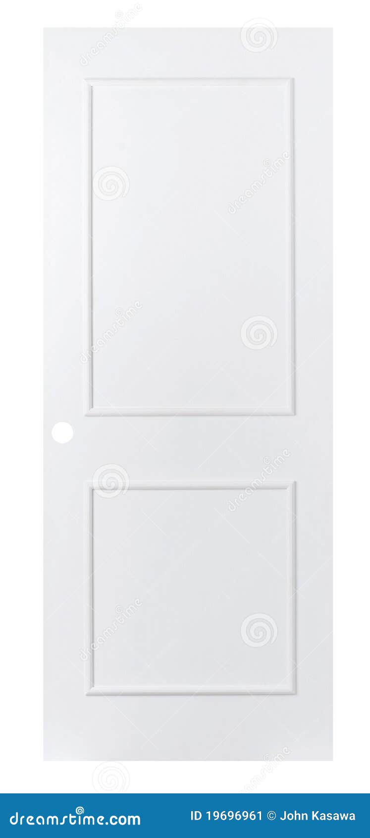 White Color Plain Leaf Door Isolated Stock Image - Image ...
